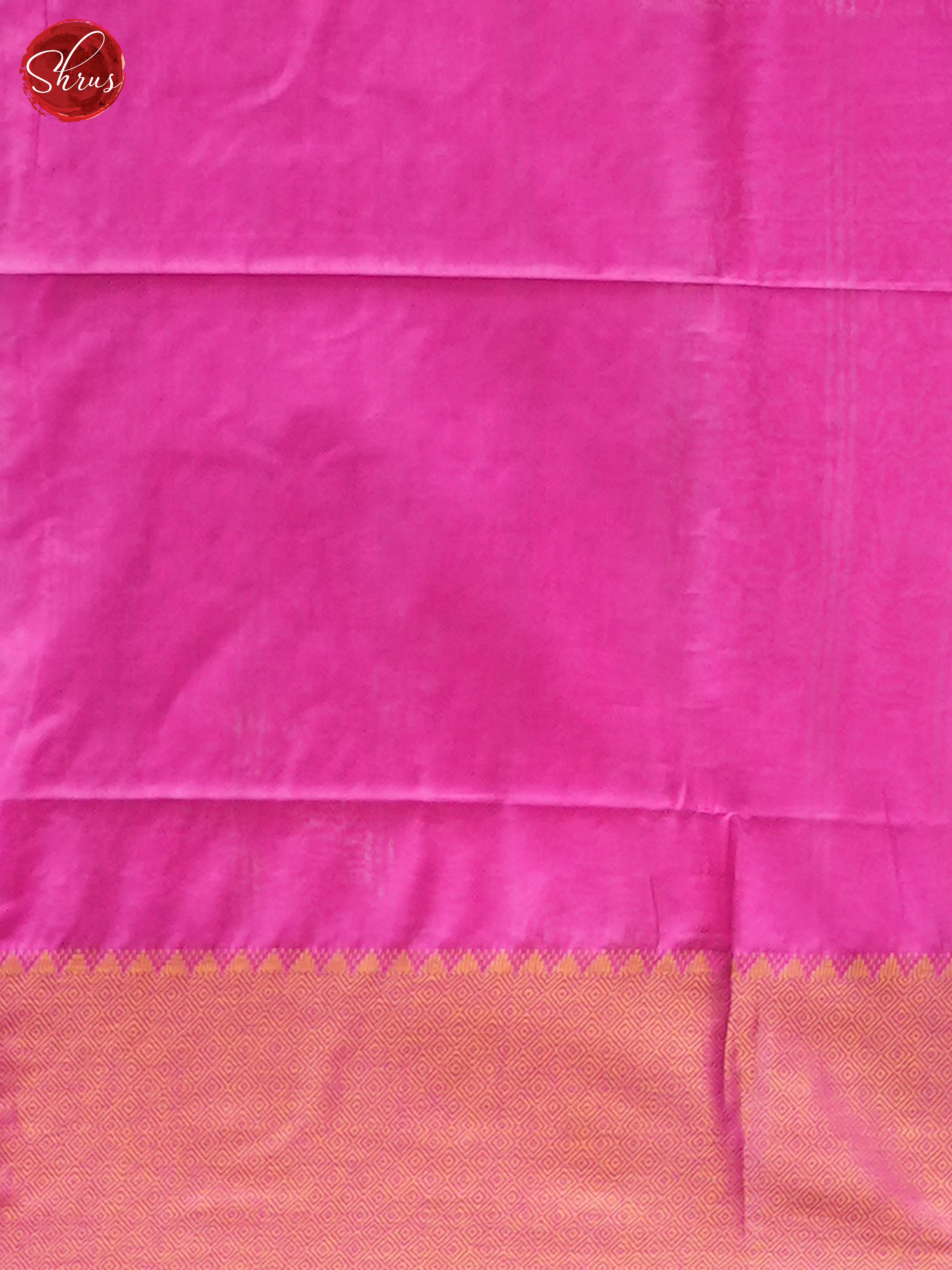 Cream & Pink - Shibori Saree - Shop on ShrusEternity.com