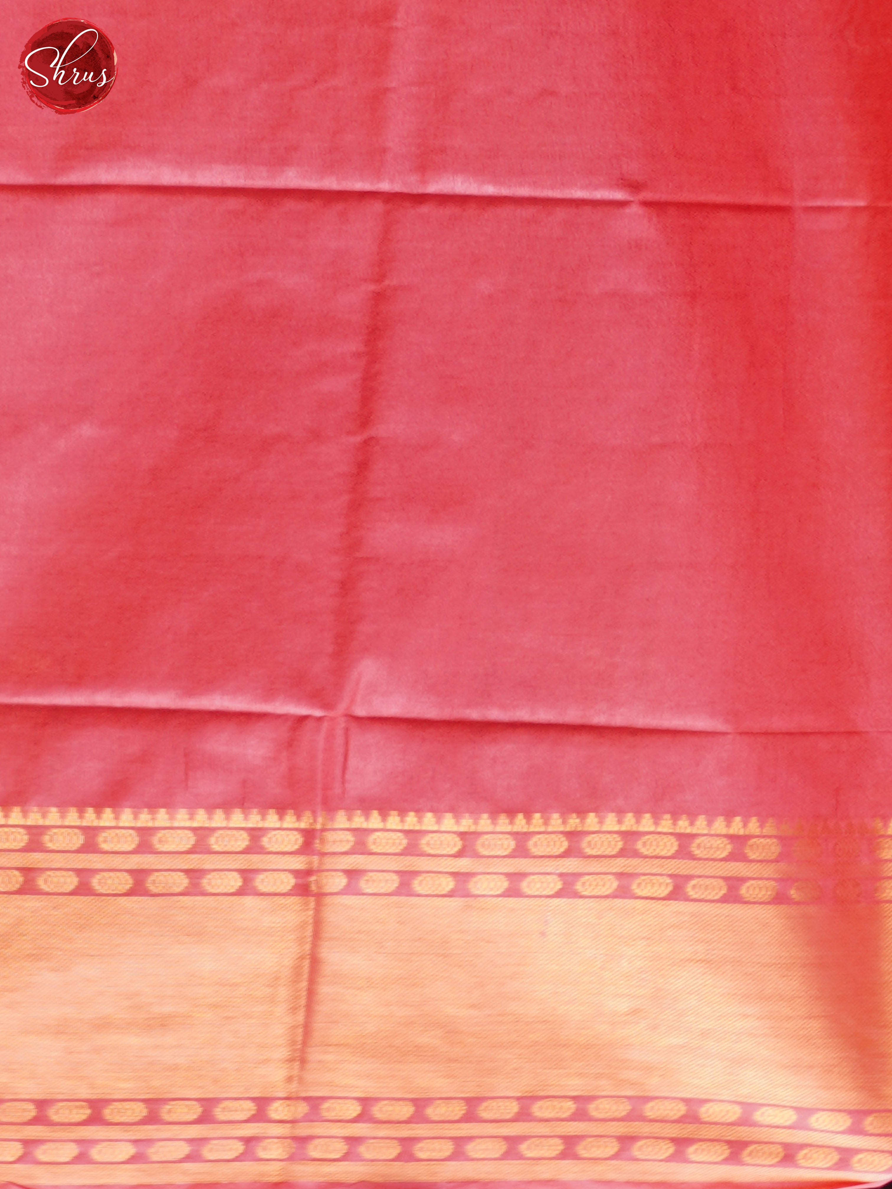 Cream & Red - Shibori Saree - Shop on ShrusEternity.com