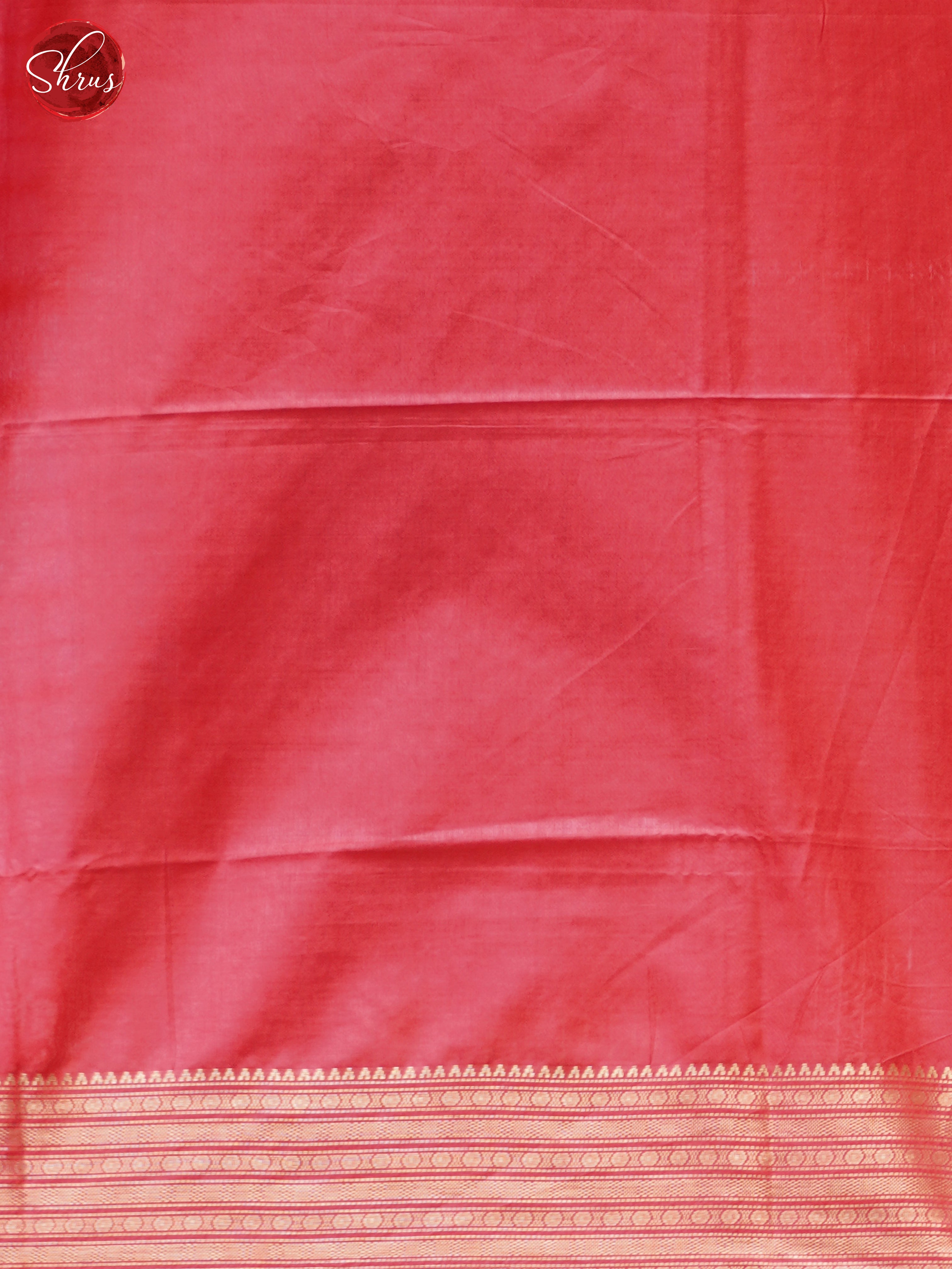 Cream & Red - Shibori Saree - Shop on ShrusEternity.com