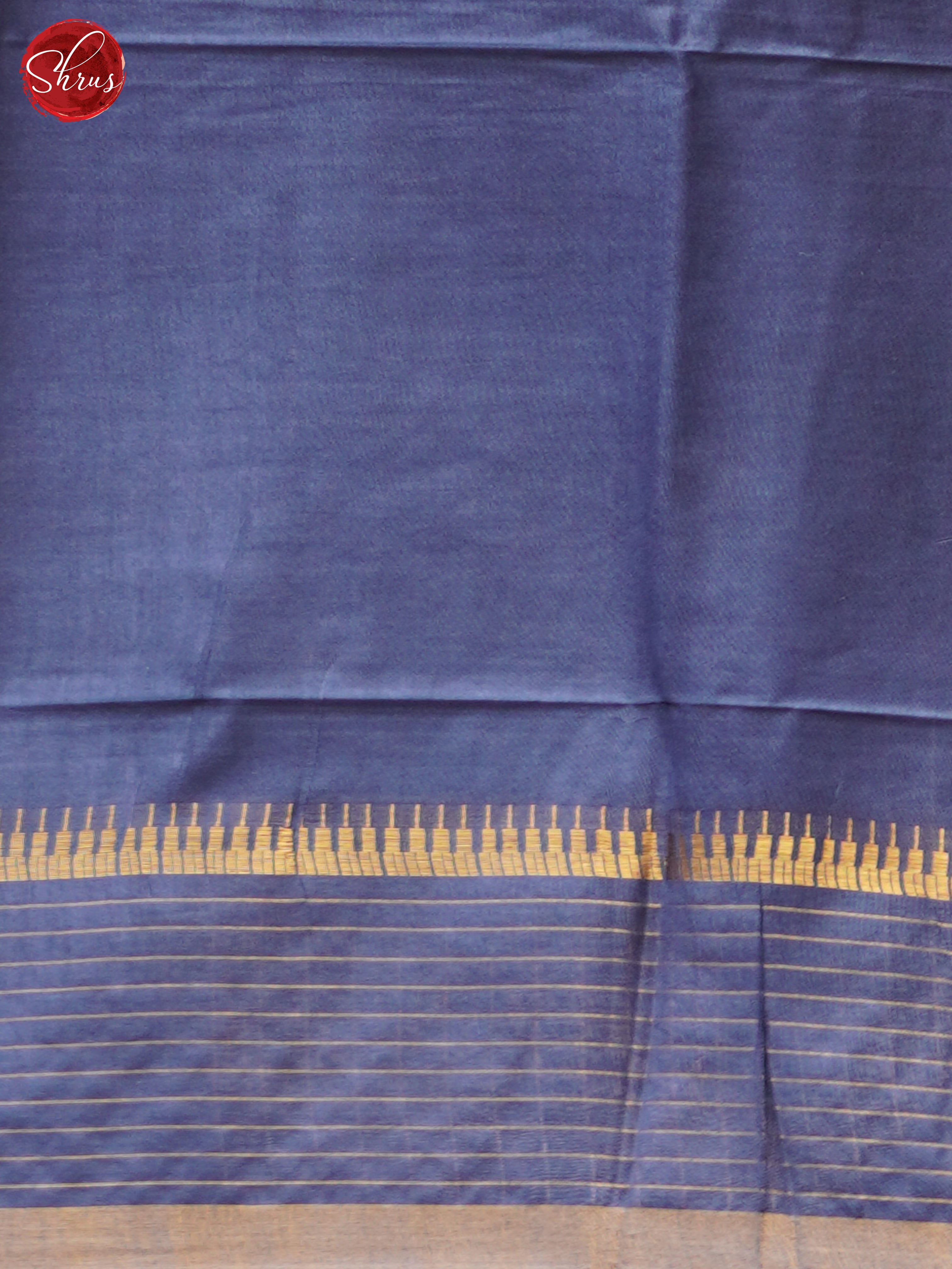 Cream & Blue - Shibori Saree - Shop on ShrusEternity.com