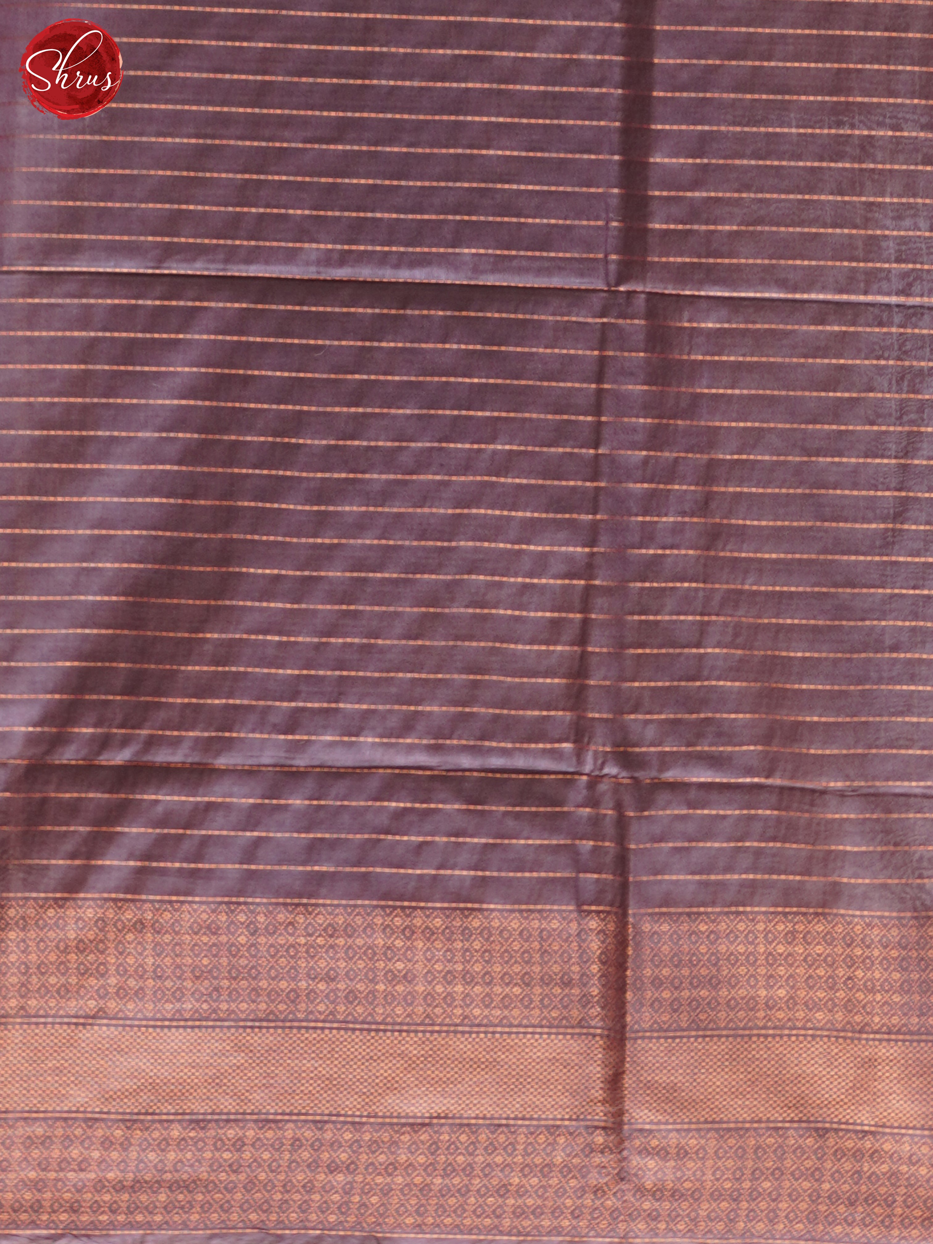 Cream & Dusty Brown - Shibori Saree - Shop on ShrusEternity.com
