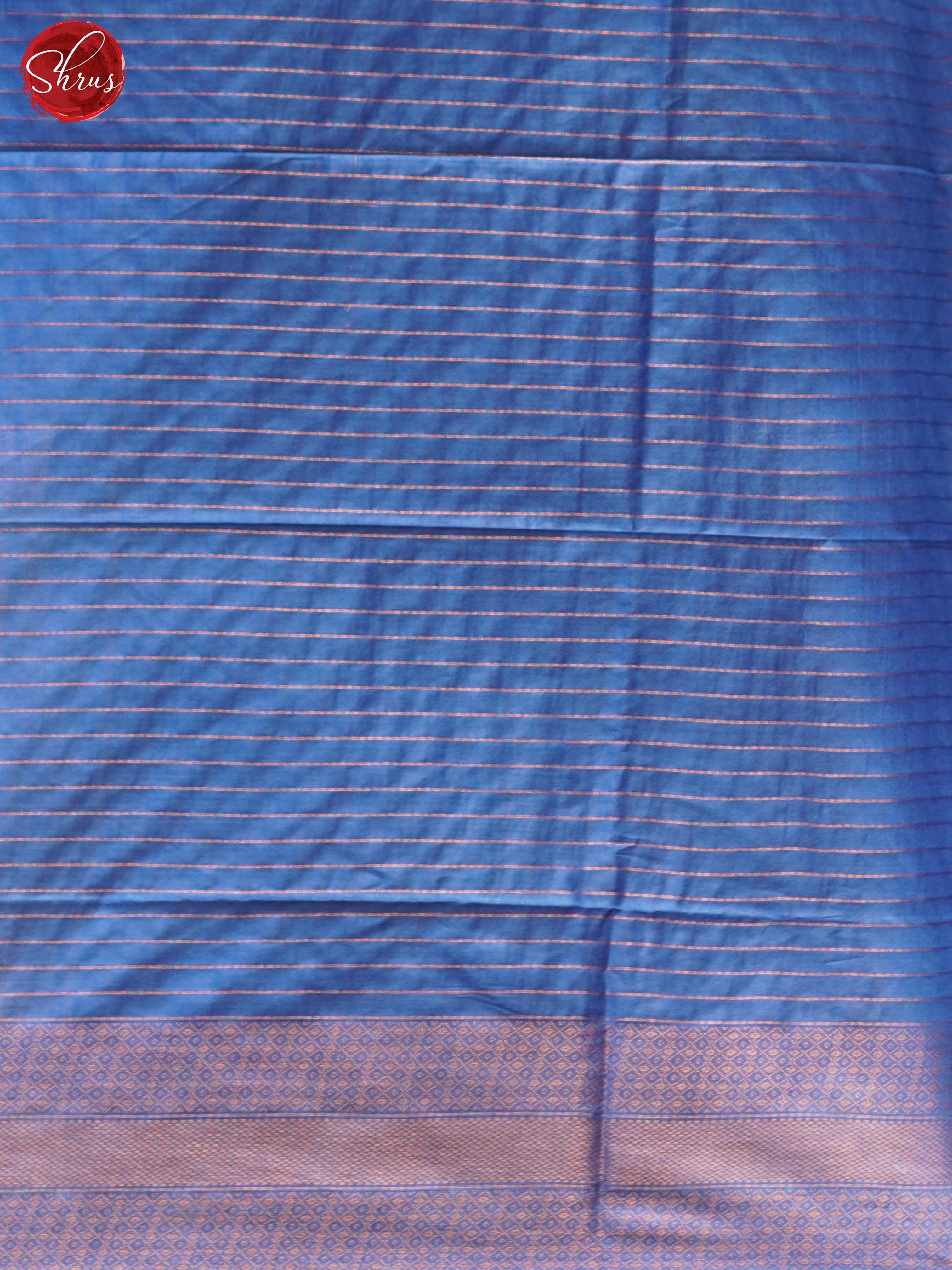 Cream & Blue - Shibori Saree - Shop on ShrusEternity.com