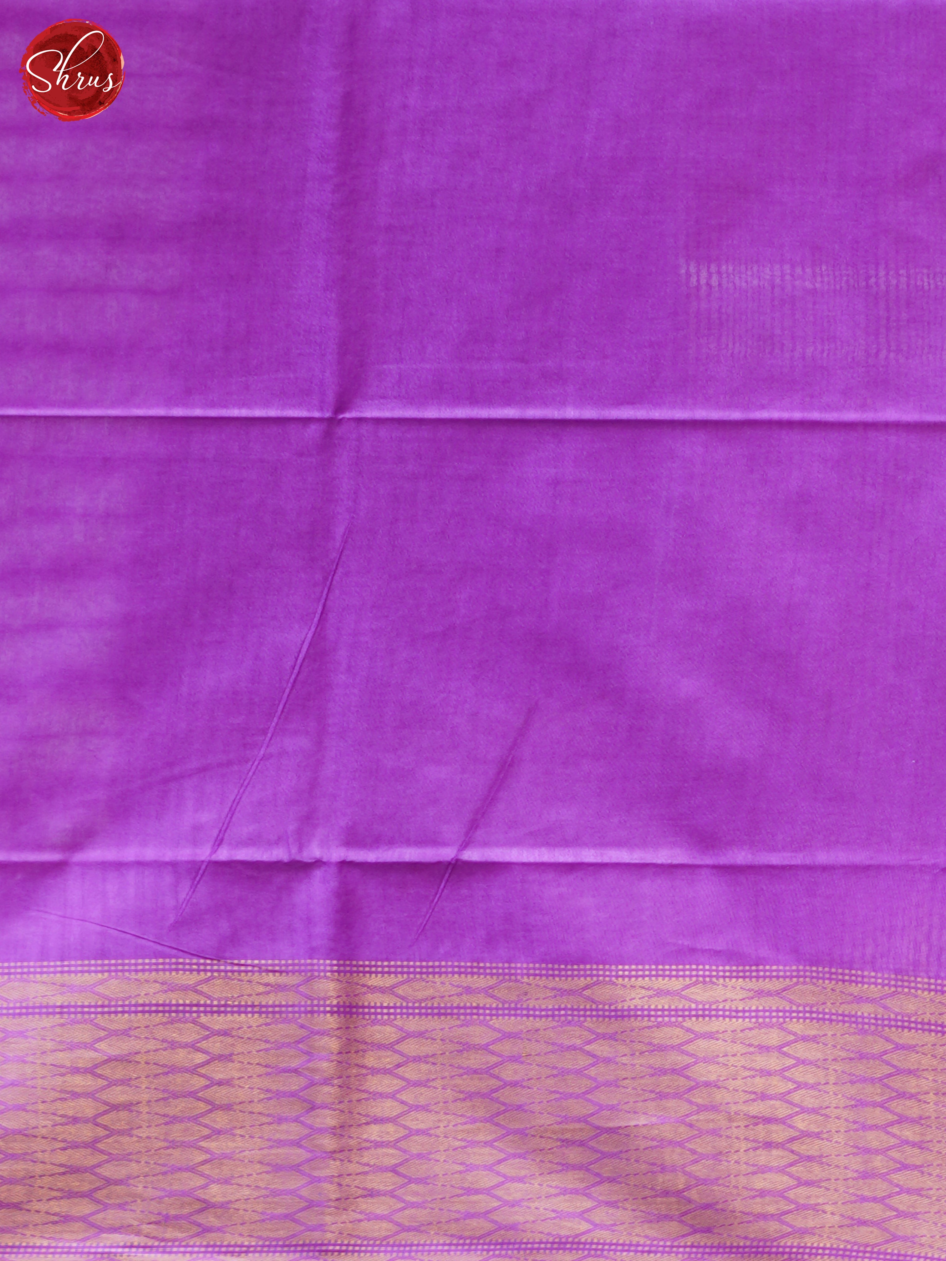 Cream & Purple - Shibori Saree - Shop on ShrusEternity.com