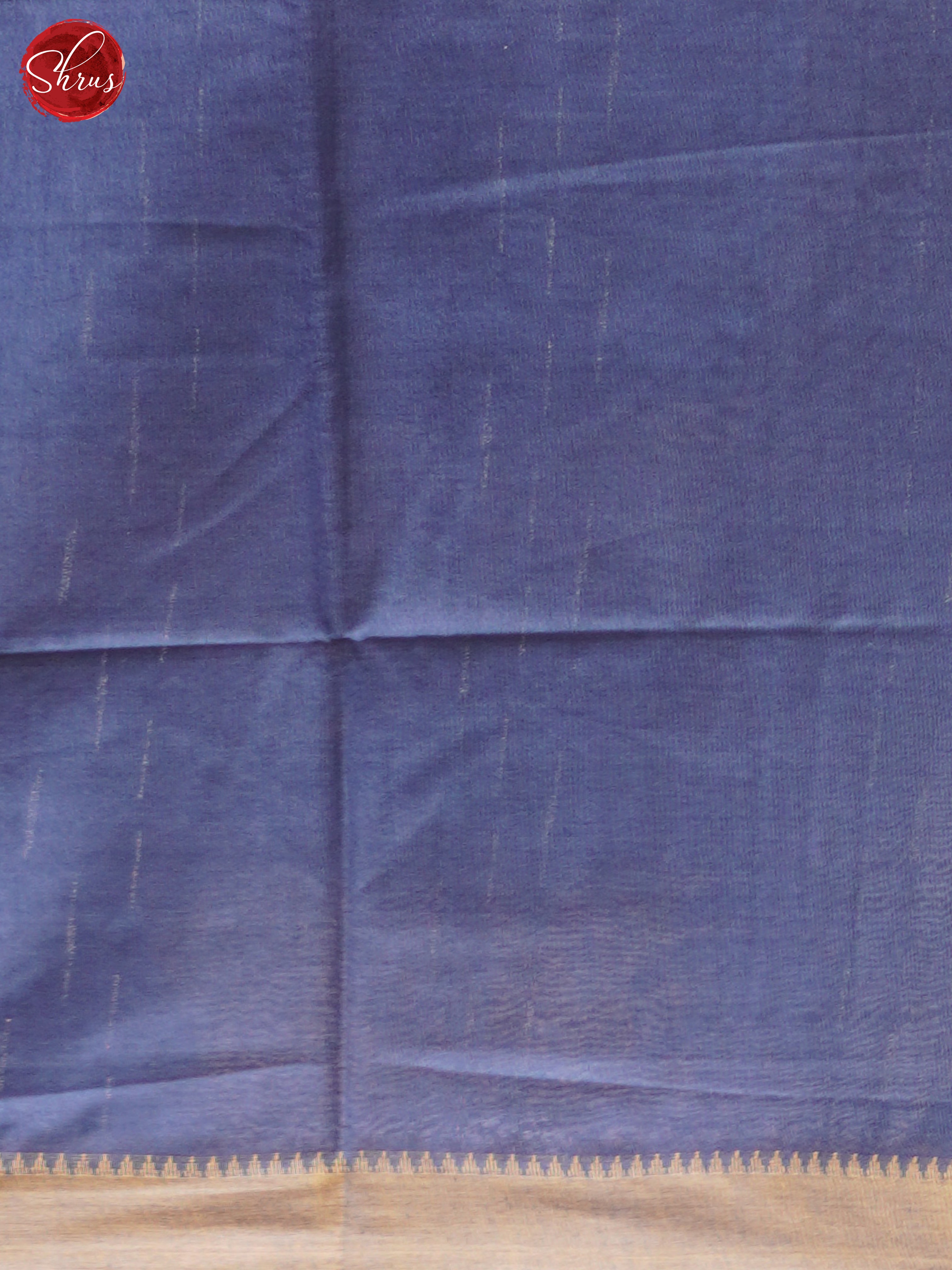 Cream & Blue - Shibori Saree - Shop on ShrusEternity.com