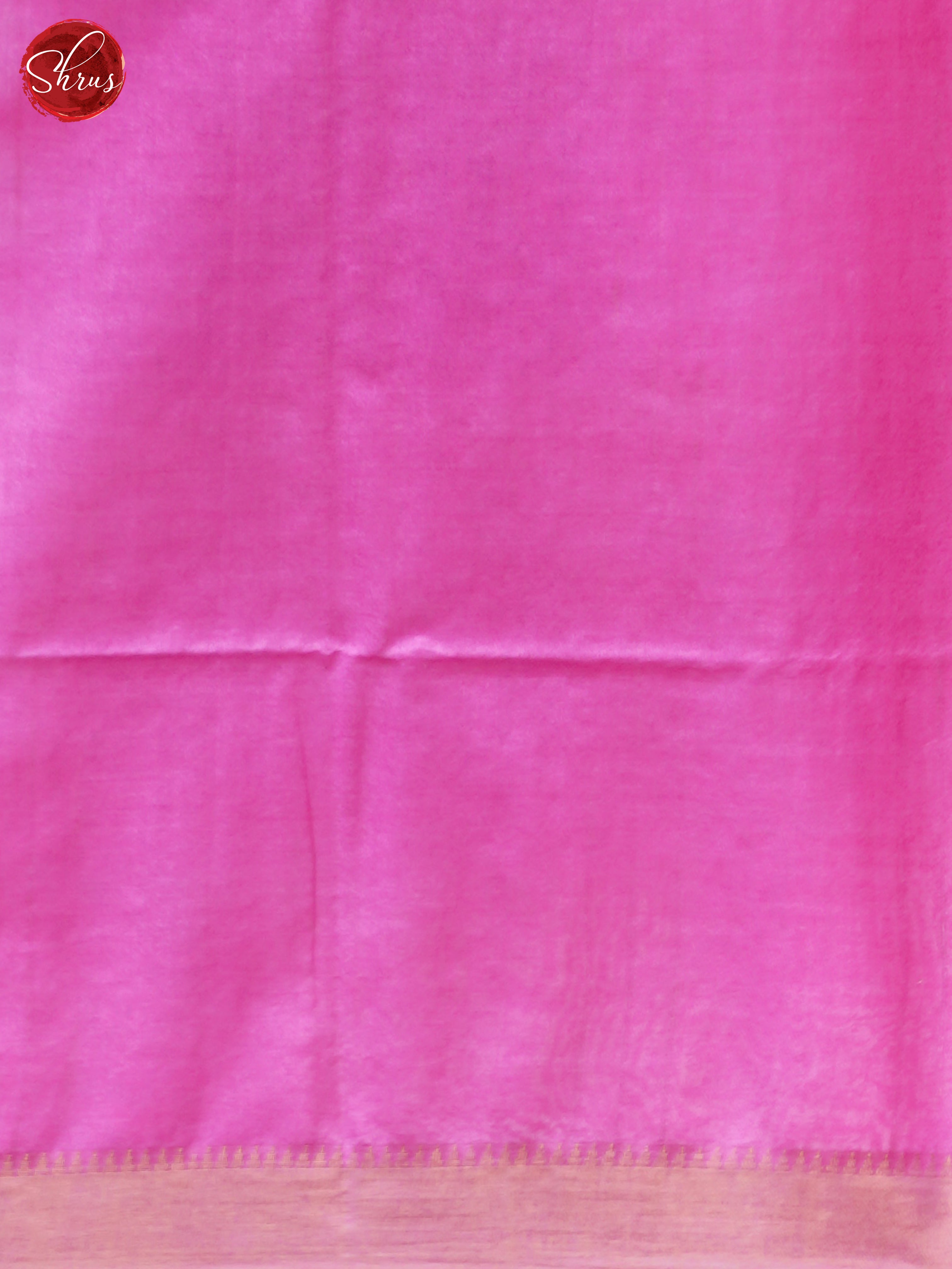 Cream & Pink - Shibori Saree - Shop on ShrusEternity.com