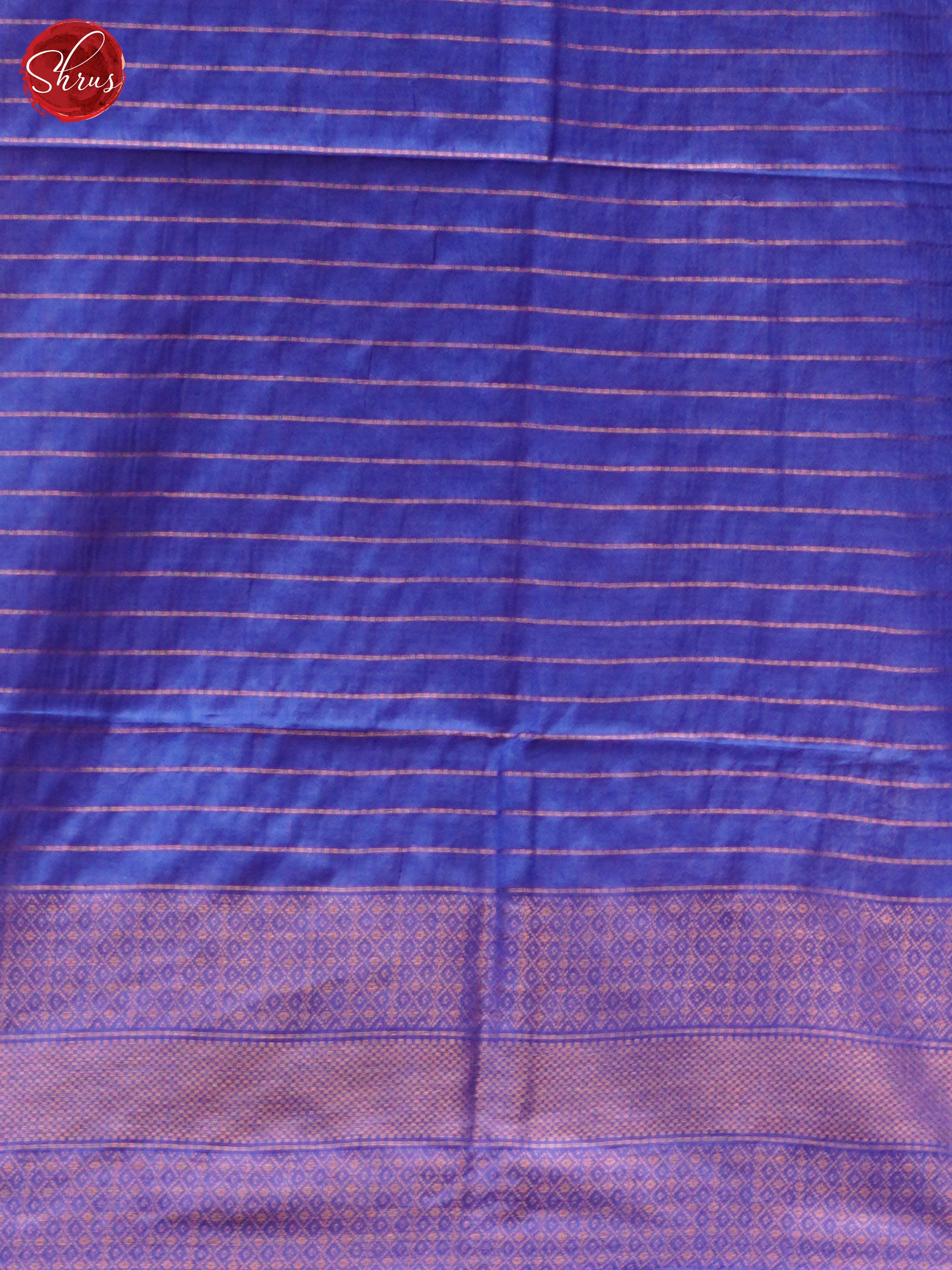 Cream & Blue - Shibori Saree - Shop on ShrusEternity.com