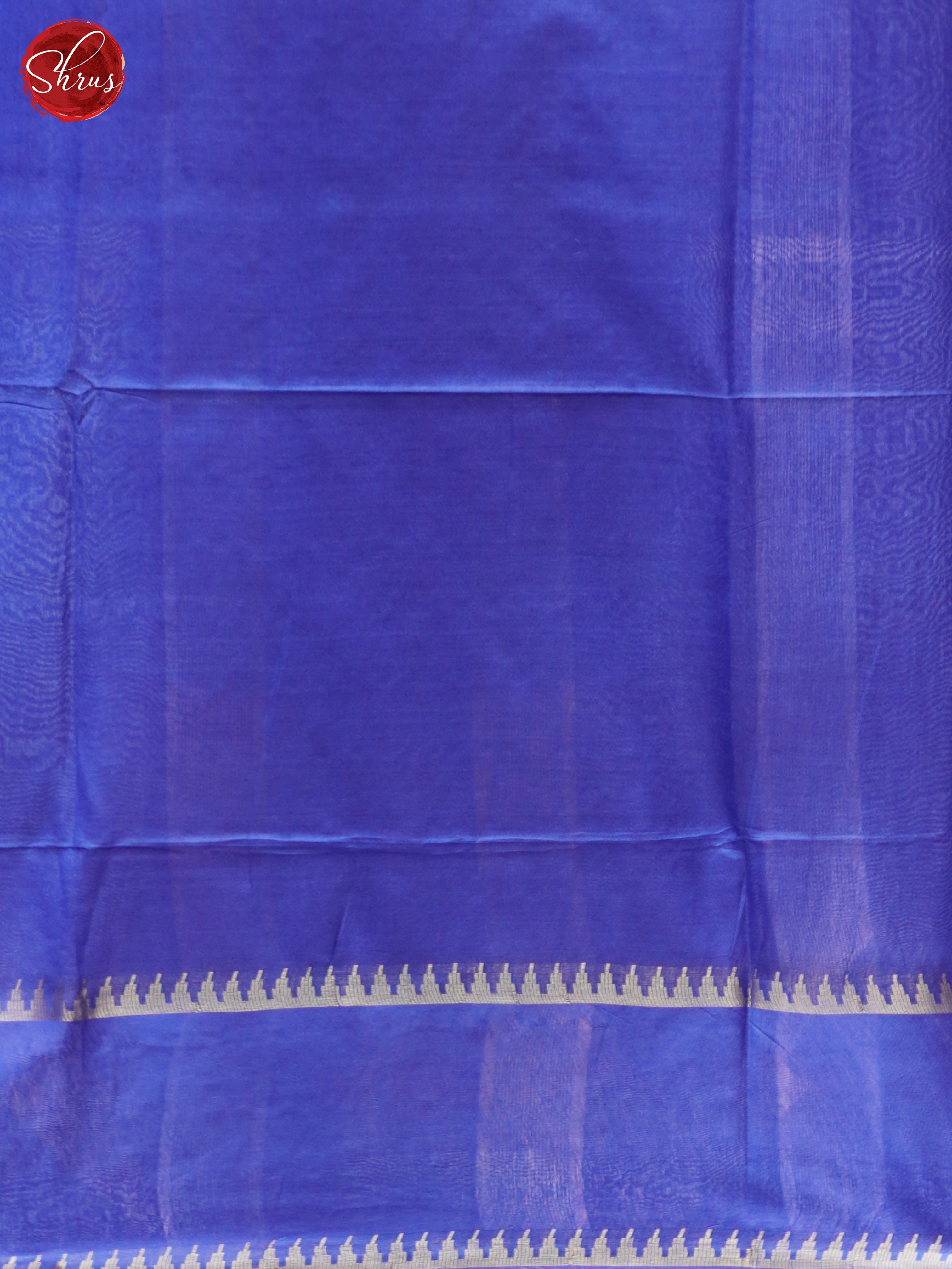 Cream & Blue - Shibori Saree - Shop on ShrusEternity.com