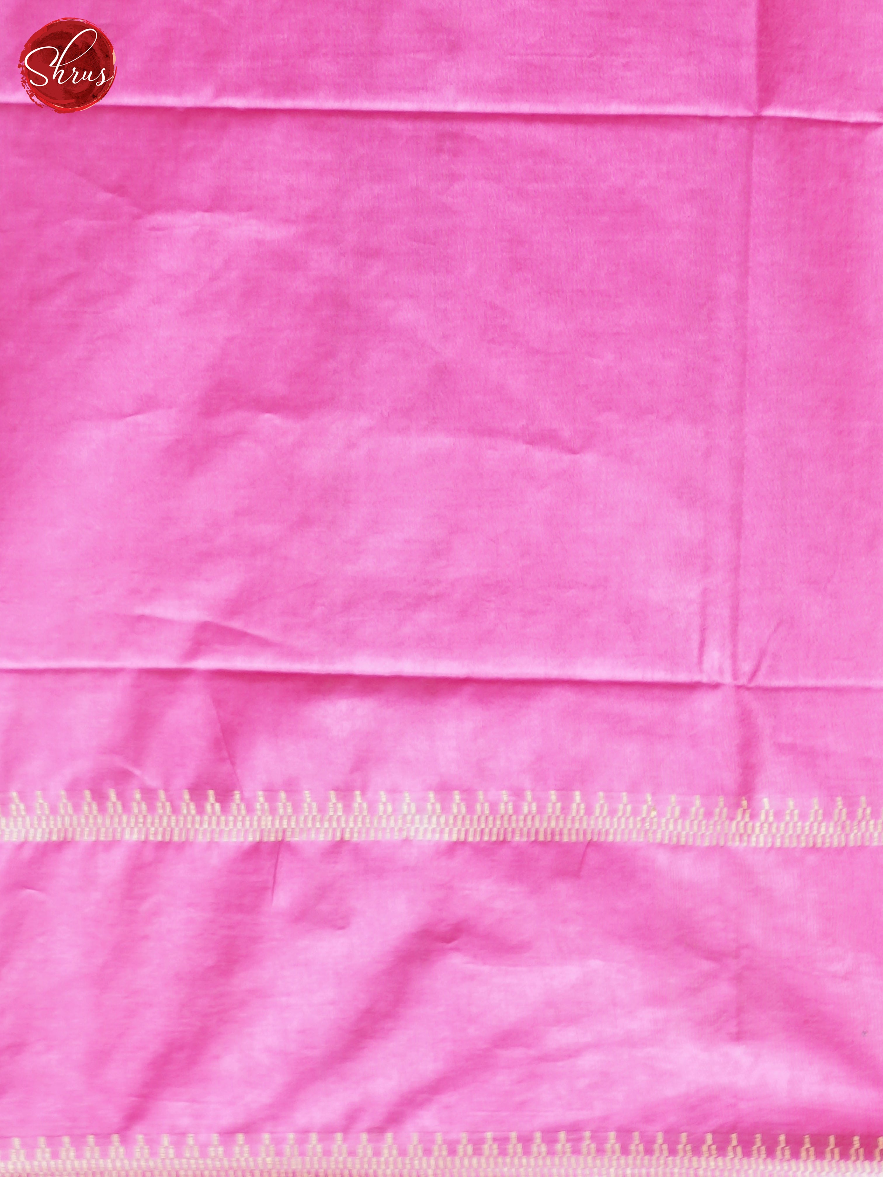 Cream & Pink - Shibori Saree - Shop on ShrusEternity.com