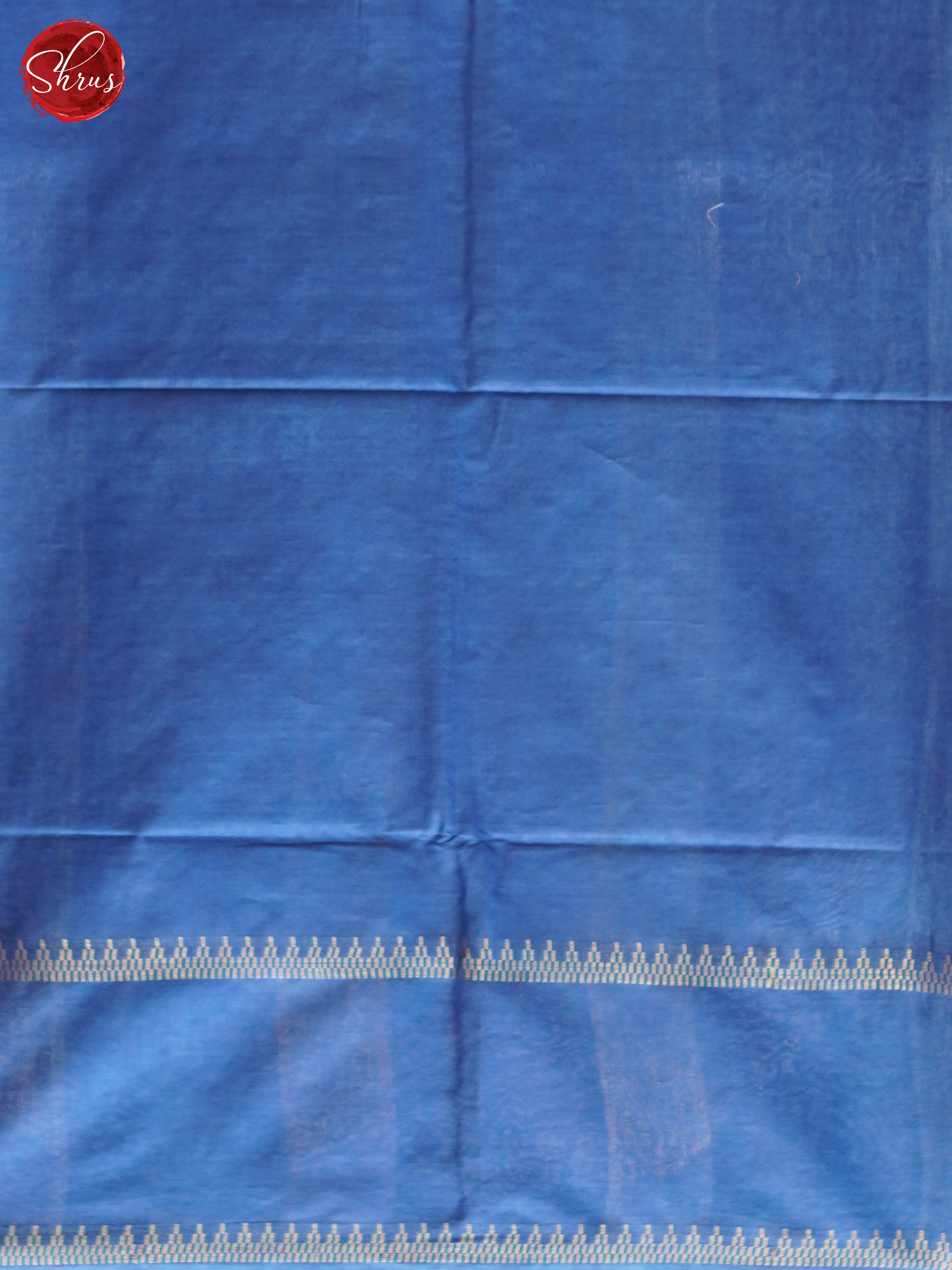Cream & Blue - Shibori Saree - Shop on ShrusEternity.com