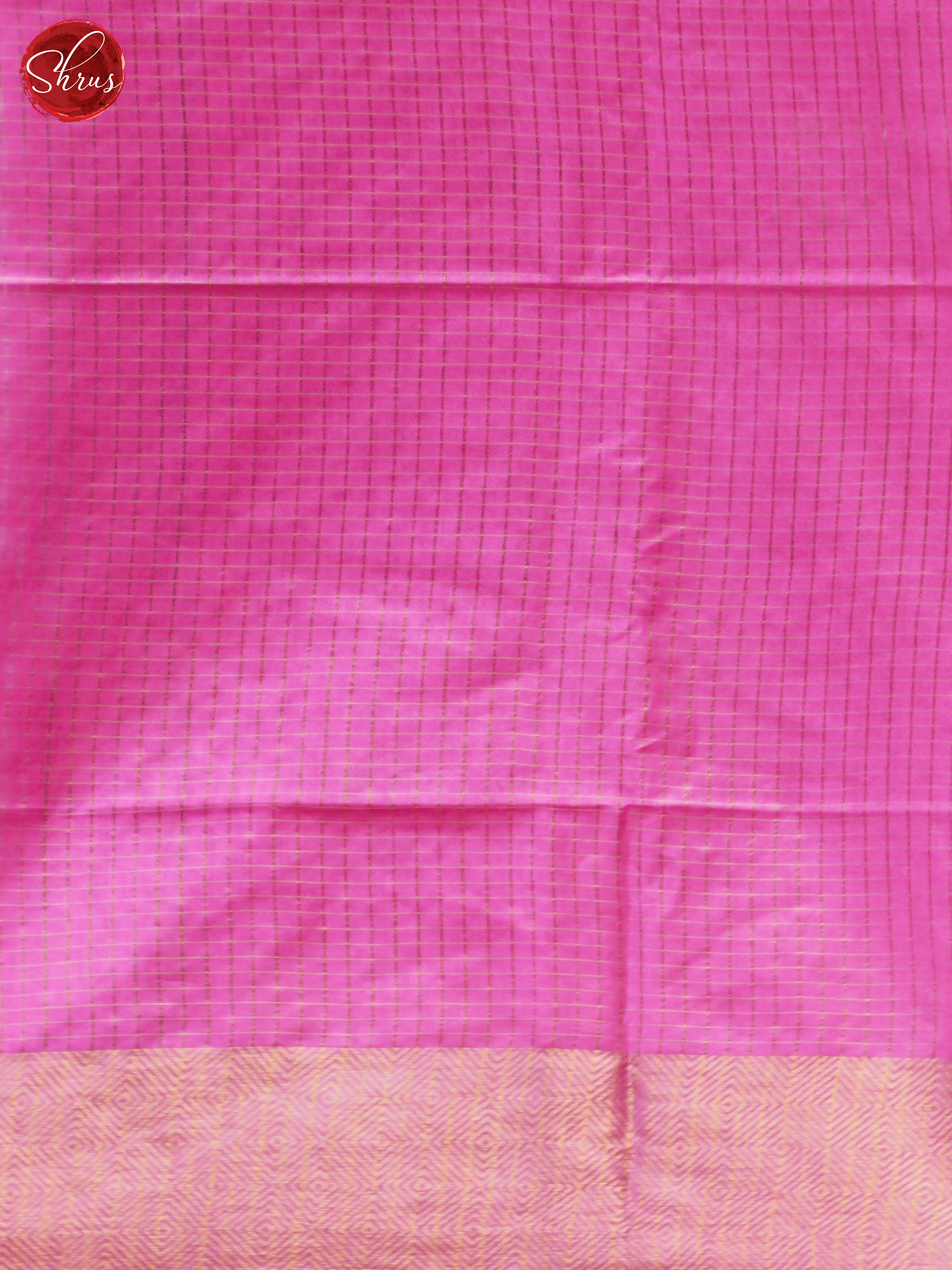 Cream & Pink - Shibori Saree - Shop on ShrusEternity.com