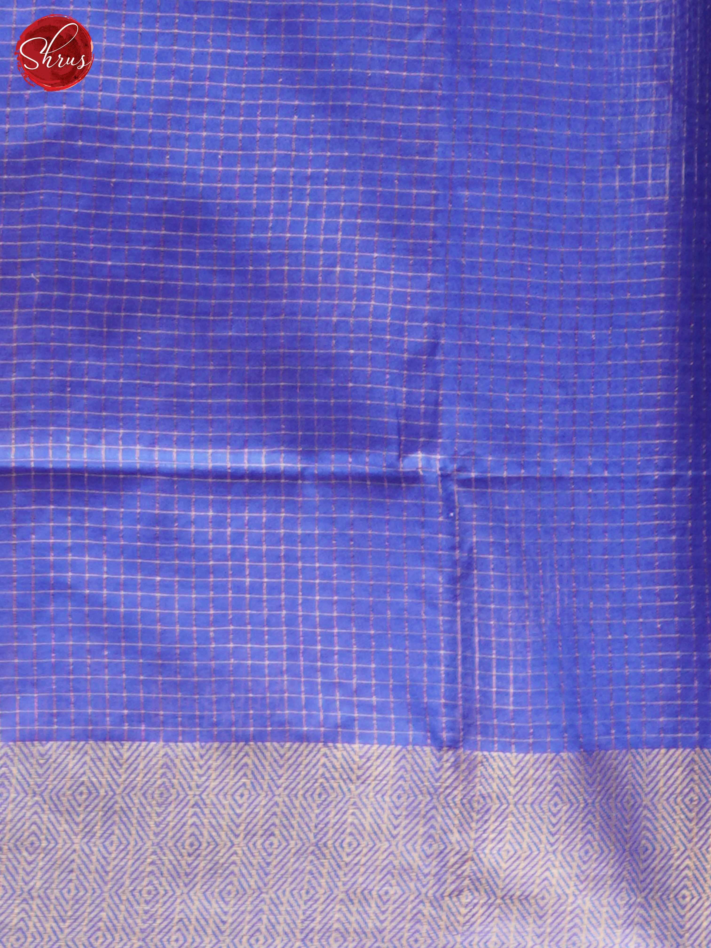 Cream & Blue - Shibori Saree - Shop on ShrusEternity.com