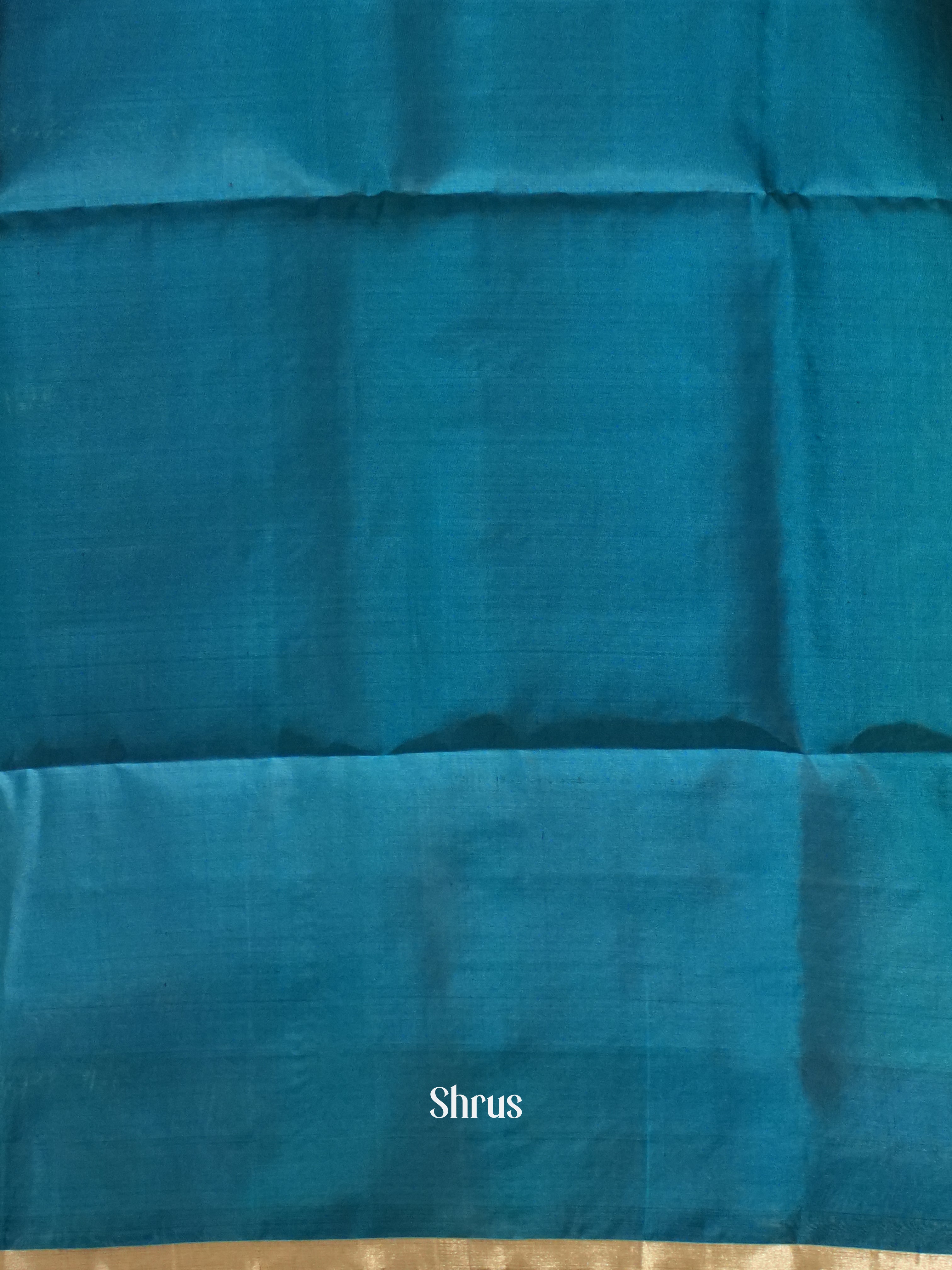 Blue & Teal - Soft Silk Saree - Shop on ShrusEternity.com