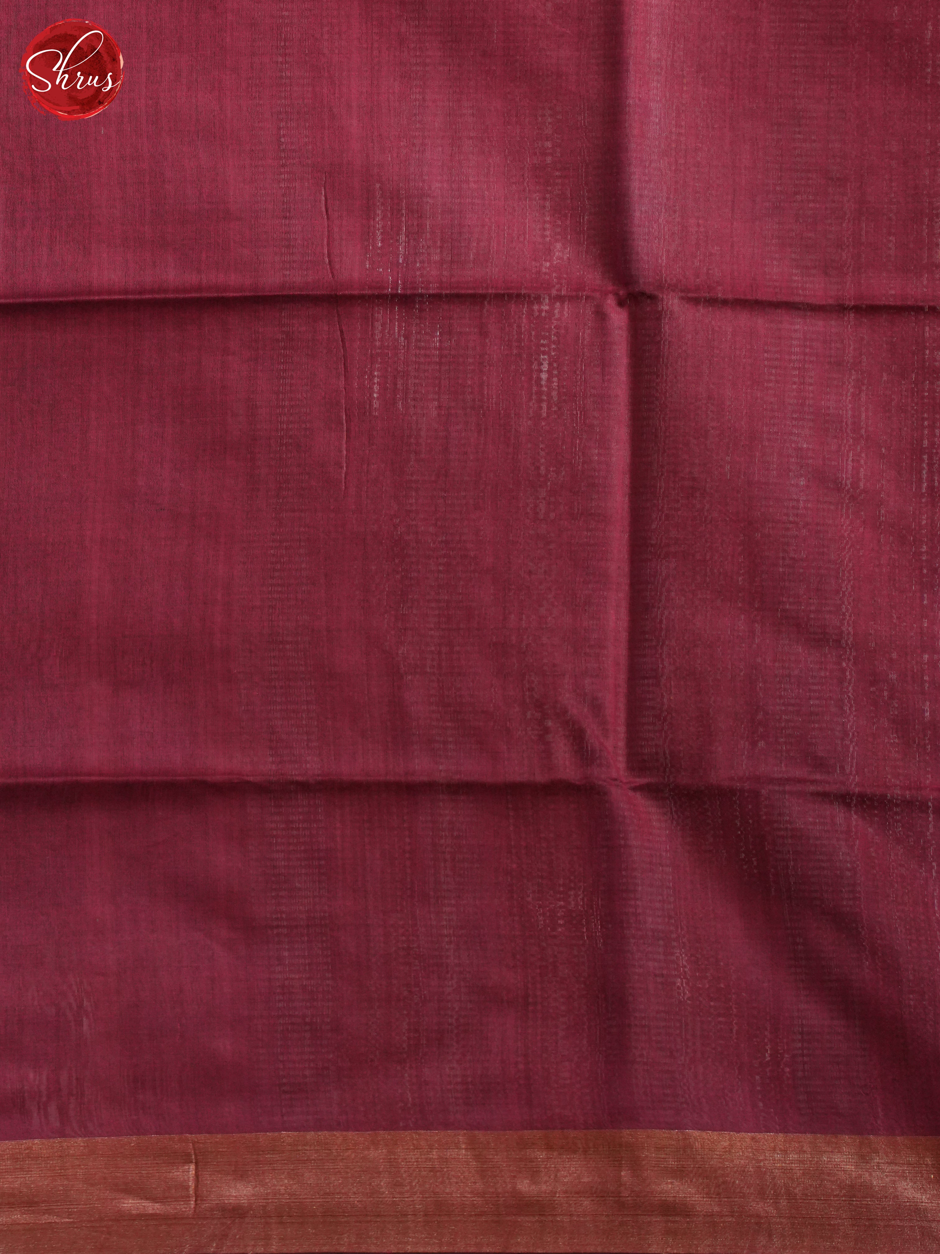 Maroon(Single Tone) - Tussar Saree - Shop on ShrusEternity.com