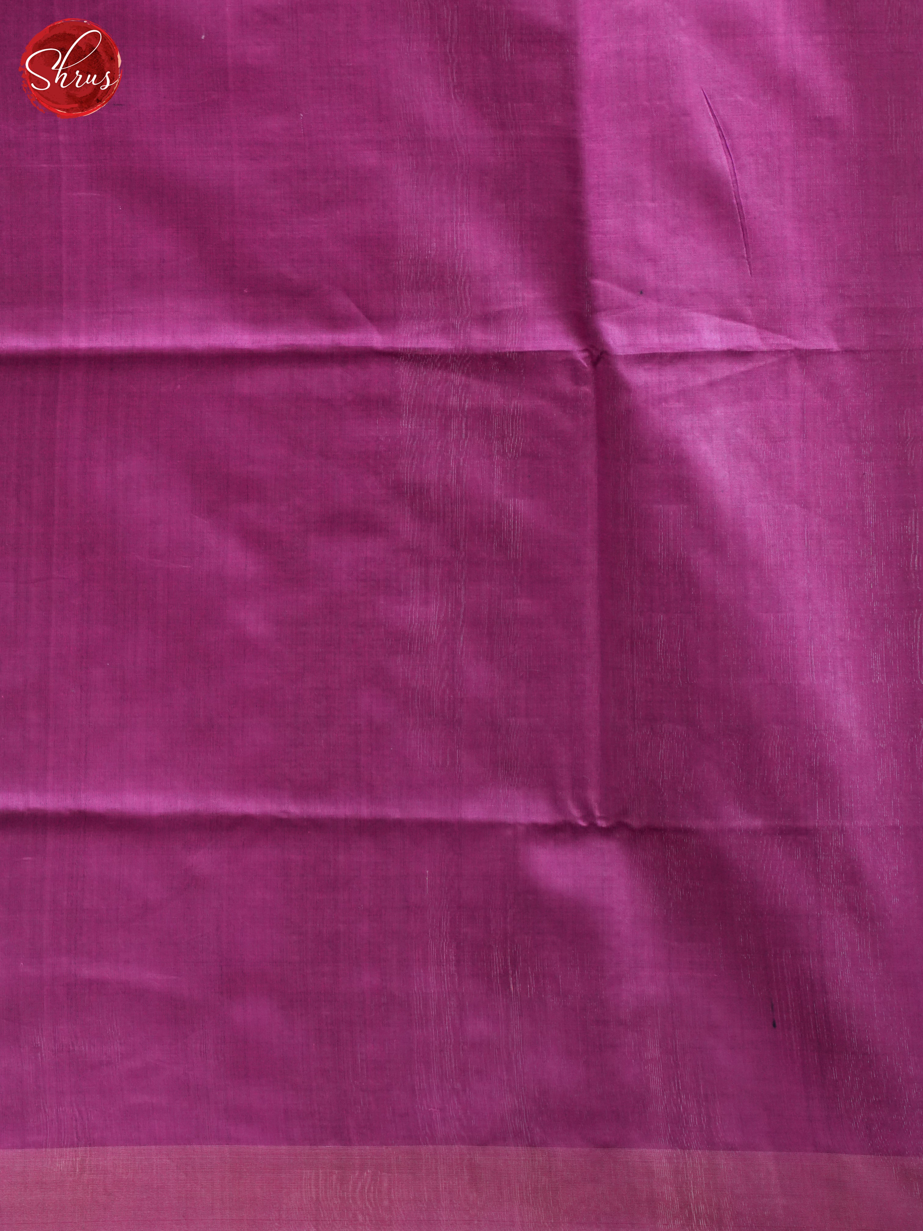 Majenta(Single Tone)- Raw Silk Saree - Shop on ShrusEternity.com