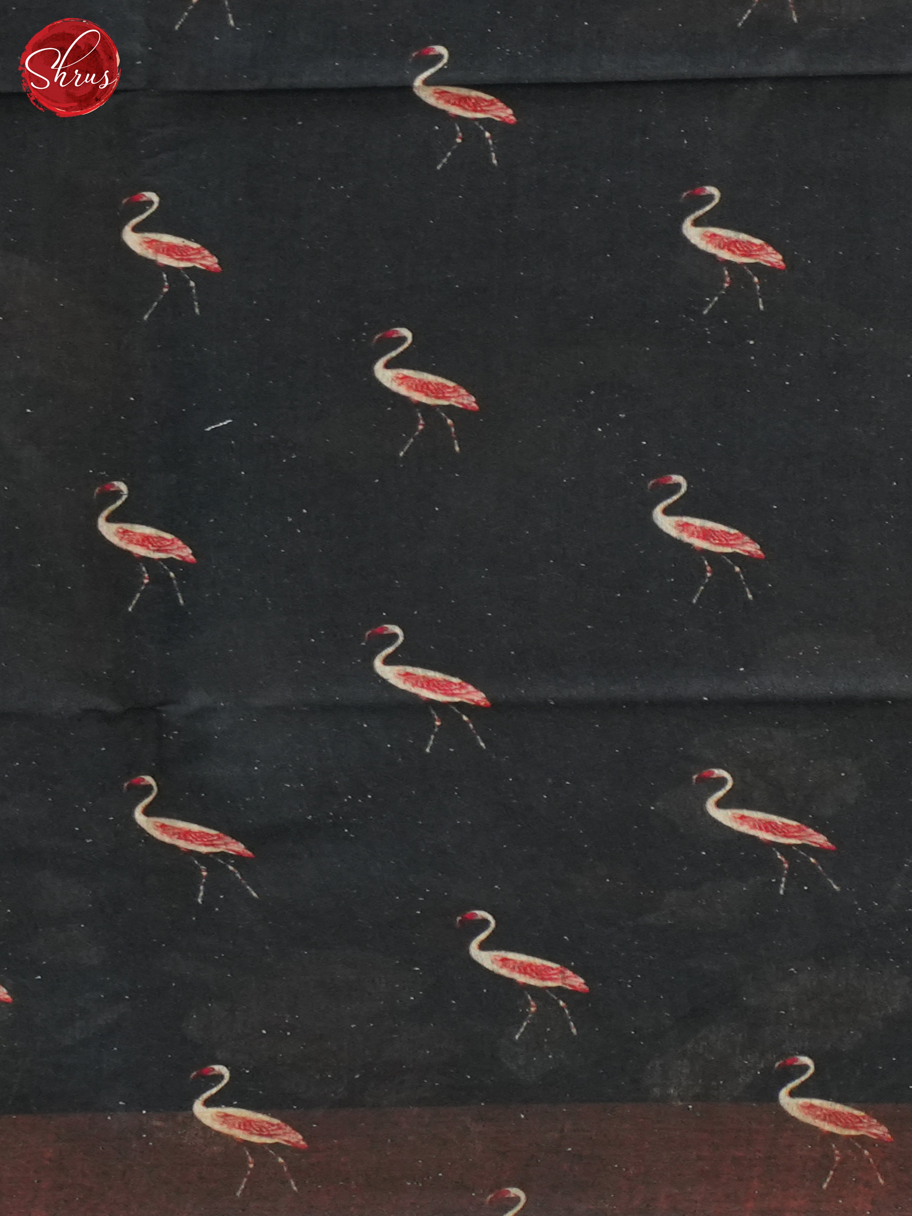 Black(Single Tone) - Tussar Saree - Shop on ShrusEternity.com