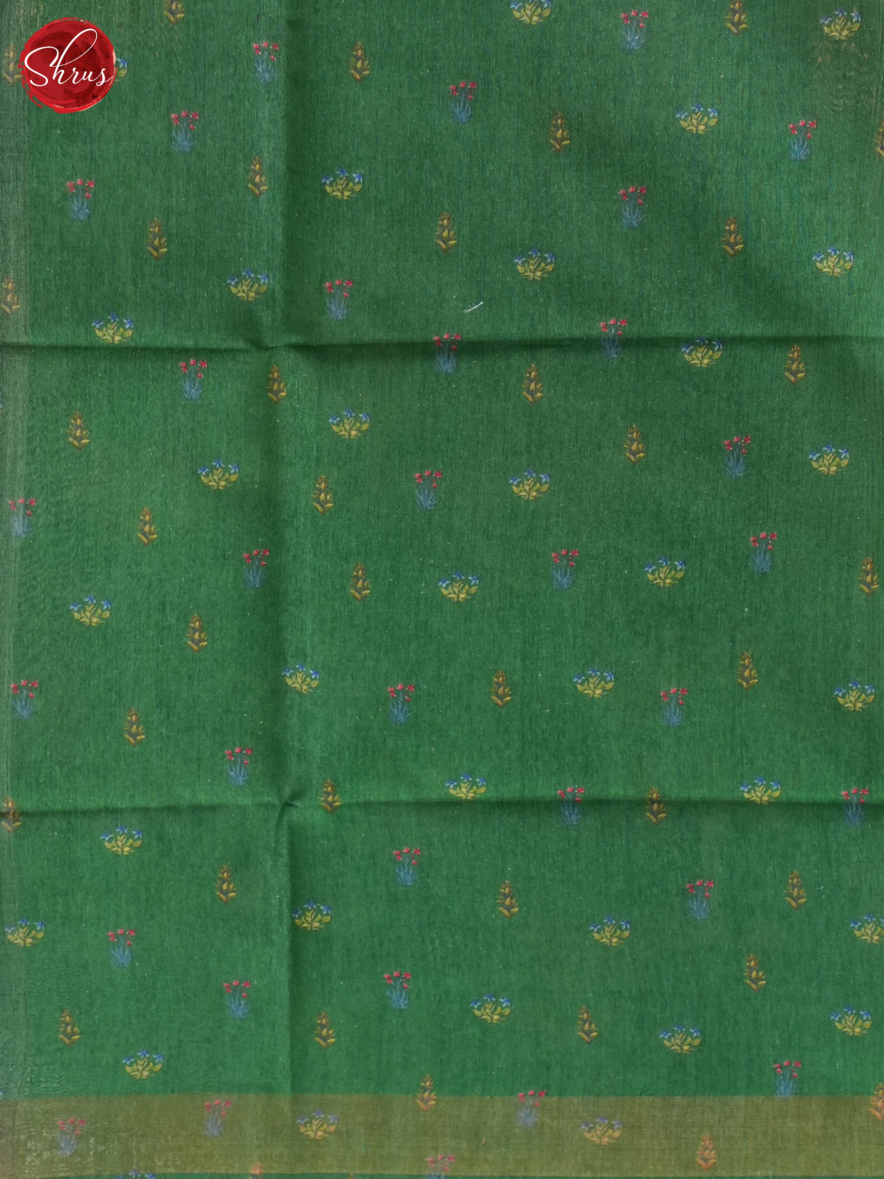 Green(Single Tone) - Tussar Saree - Shop on ShrusEternity.com