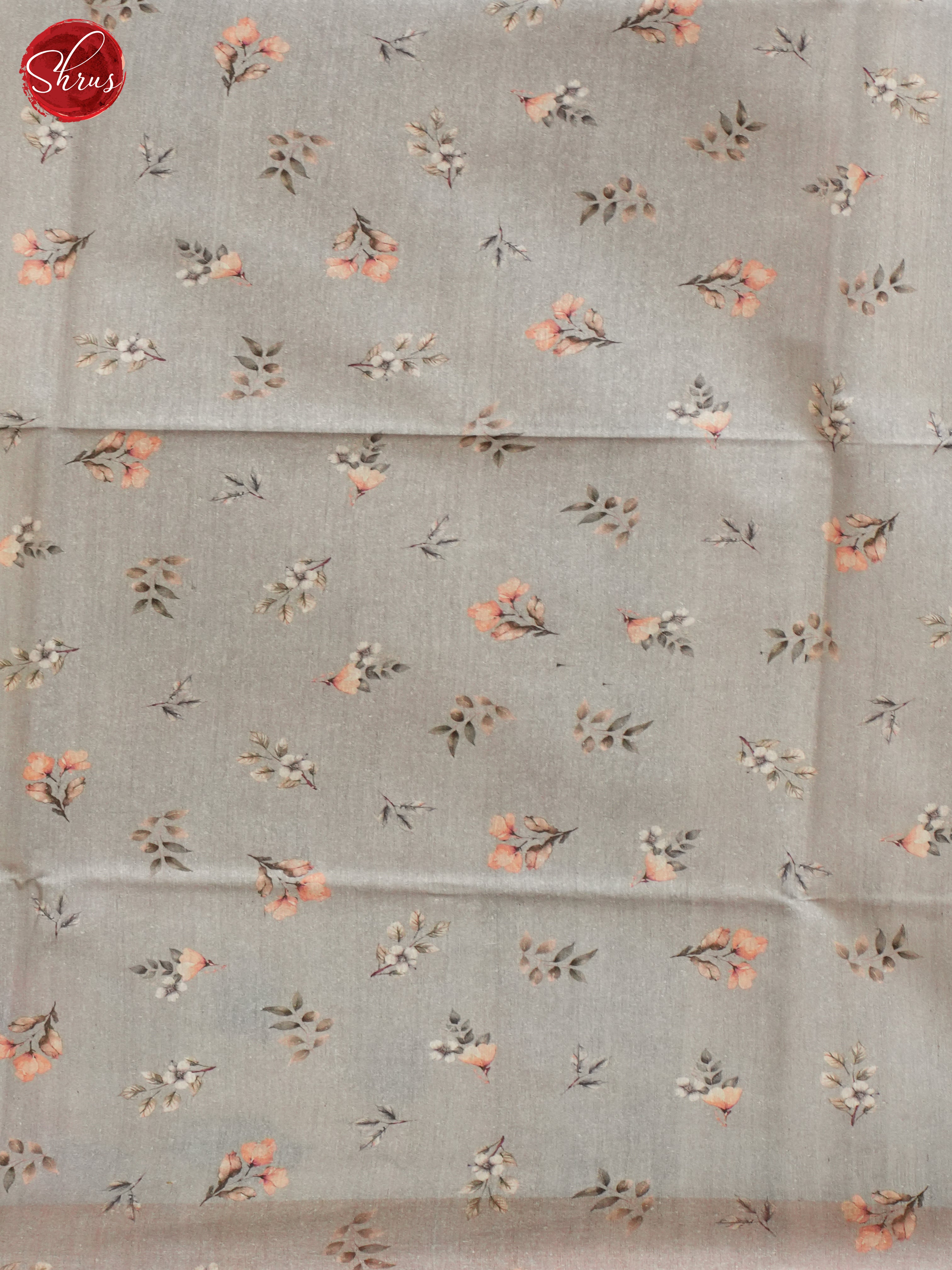 Beige & Grey - Tussar Saree - Shop on ShrusEternity.com