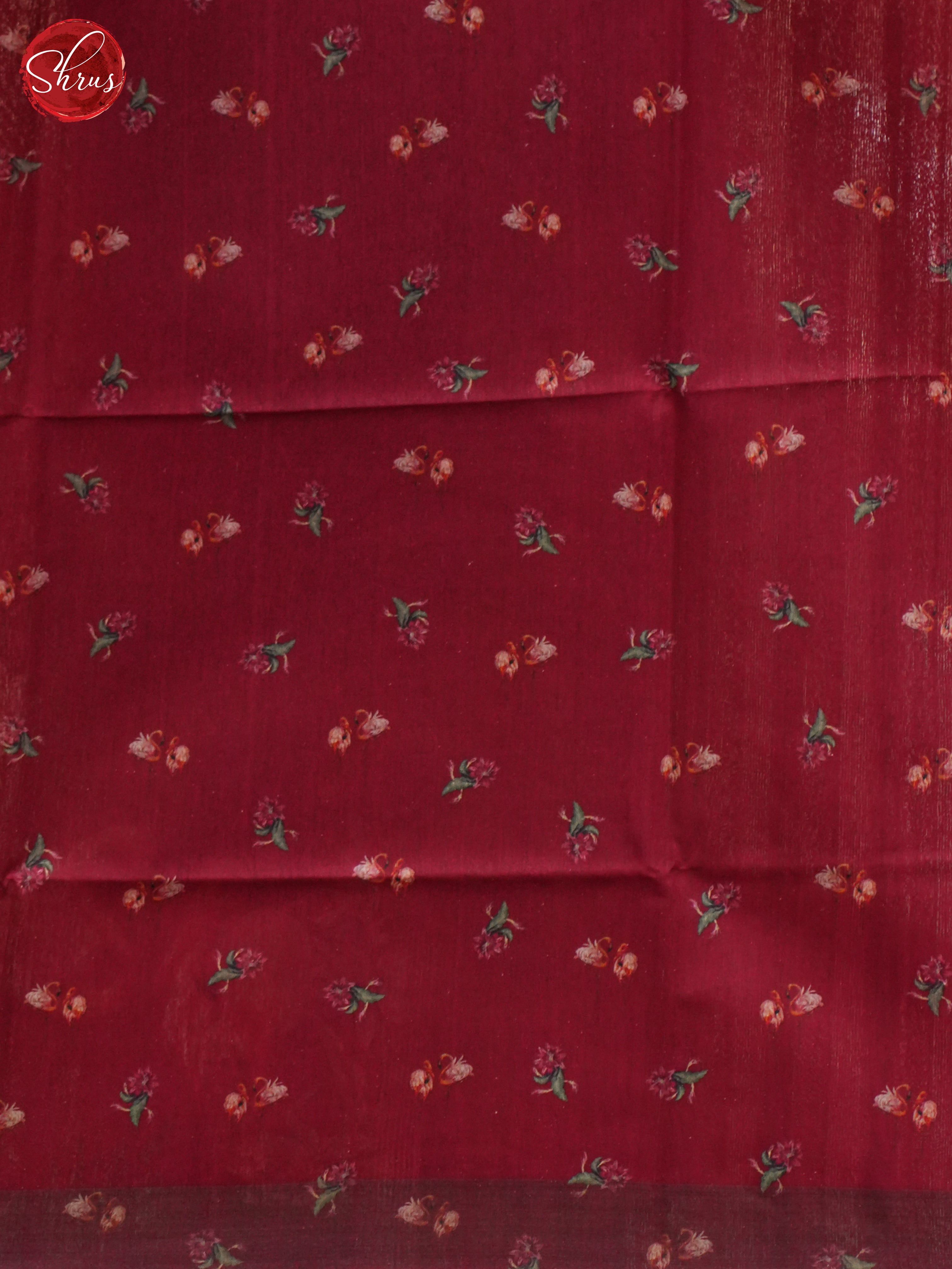 Maroon(Single Tone) - Tussar Saree - Shop on ShrusEternity.com
