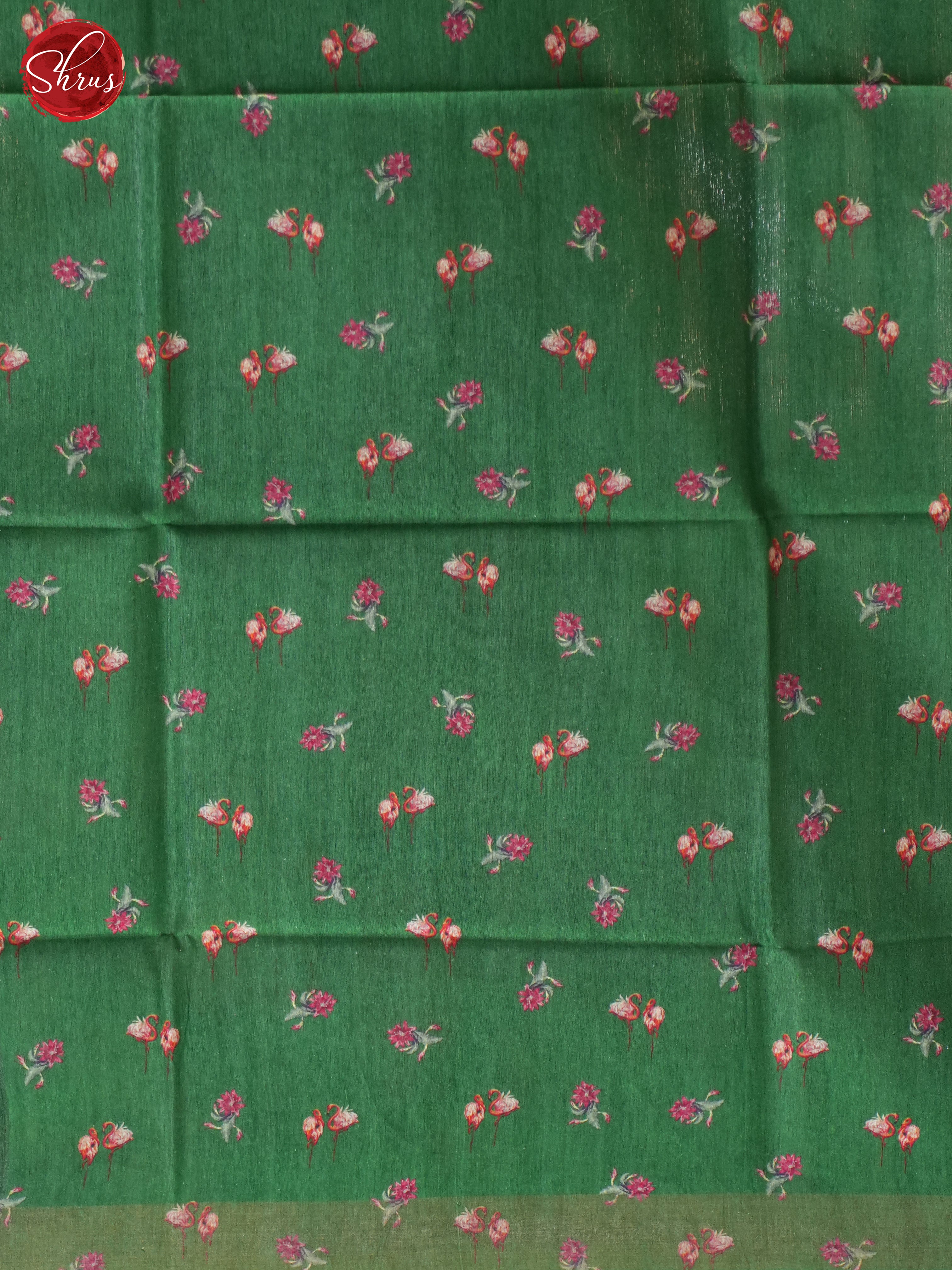Green(Single Tone) - Tussar Saree - Shop on ShrusEternity.com