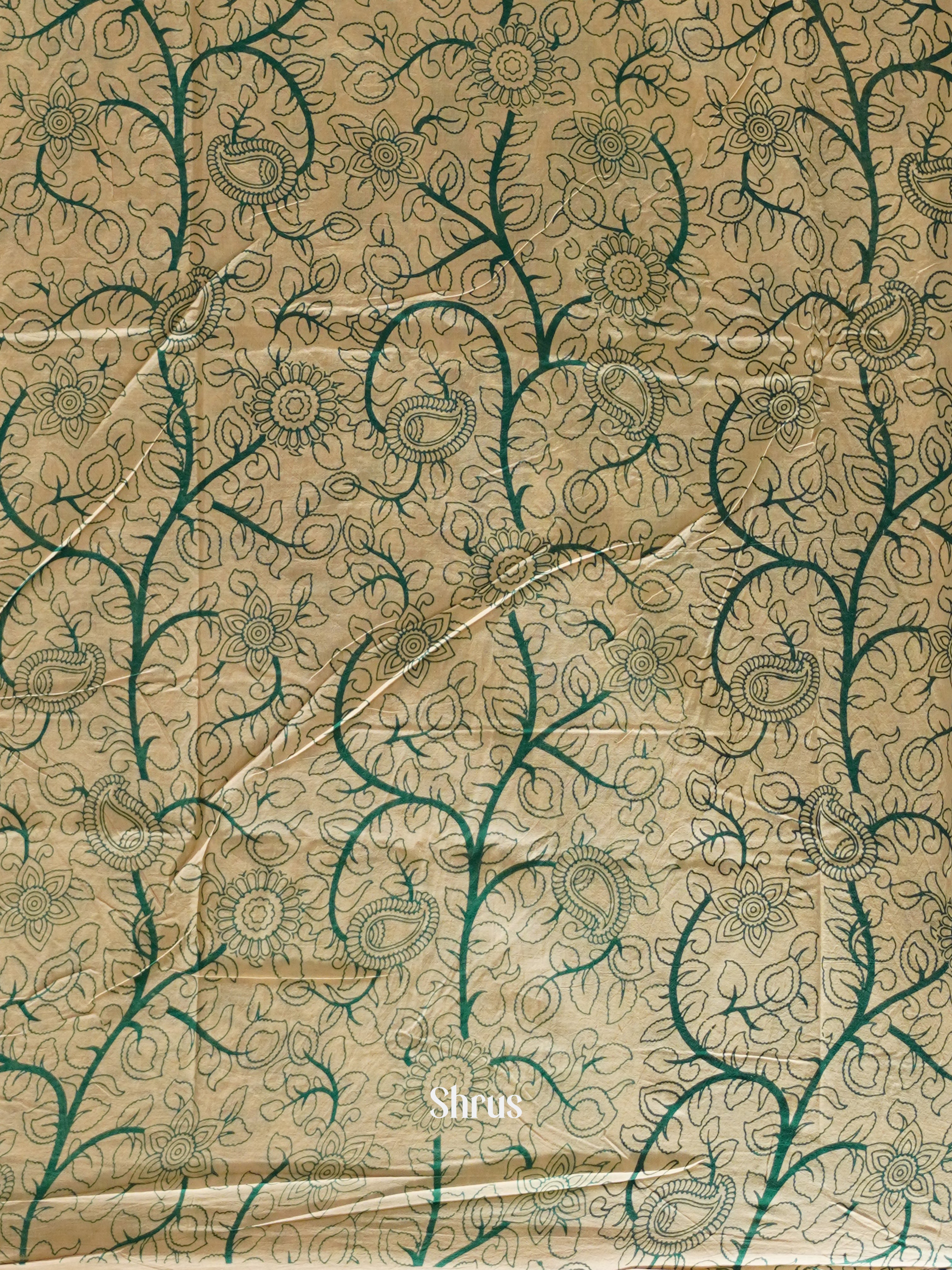 CES04142 - Kalamkari cotton Saree - Shop on ShrusEternity.com