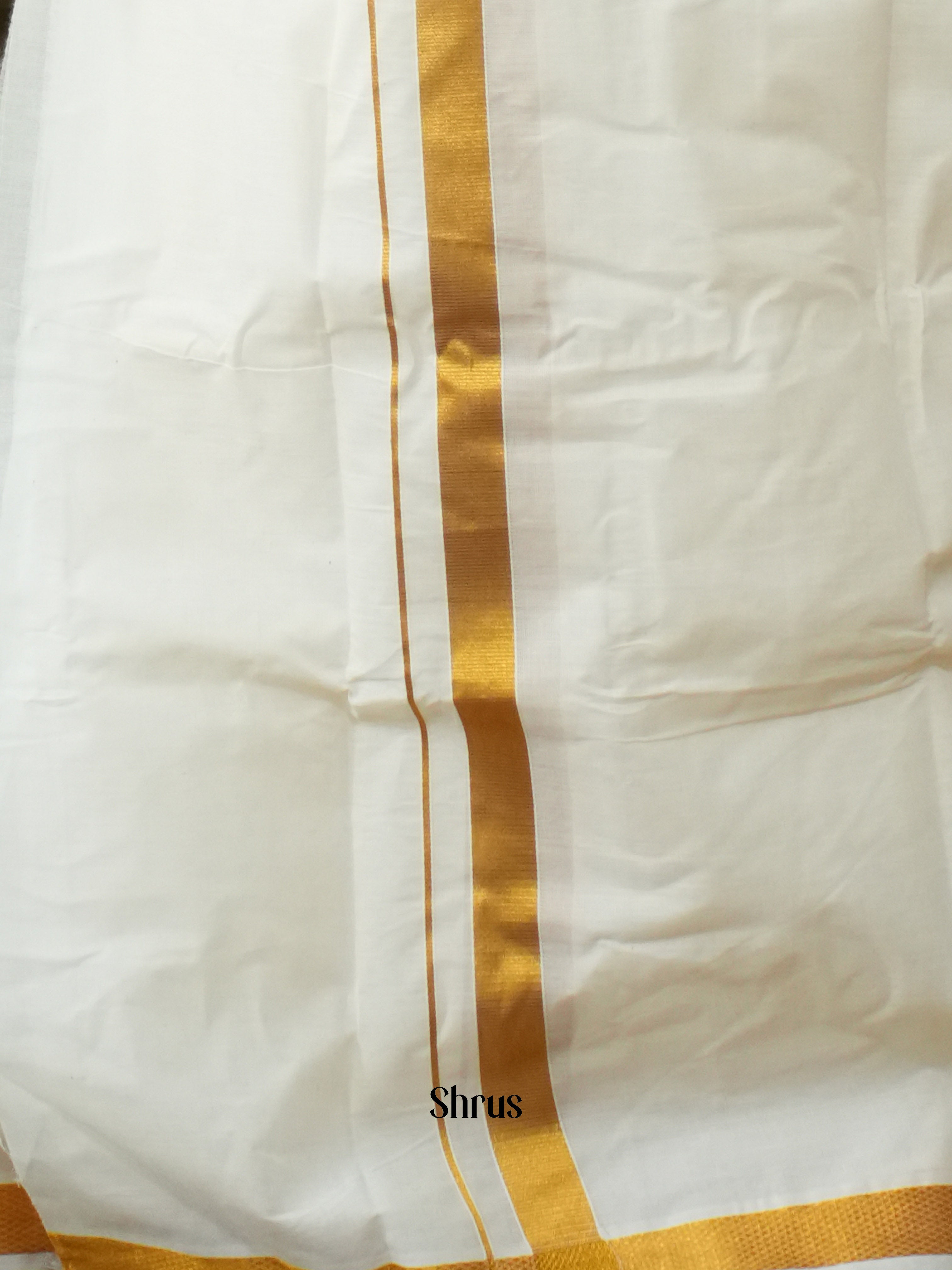 Cream & Gold - Dhoti - Shop on ShrusEternity.com