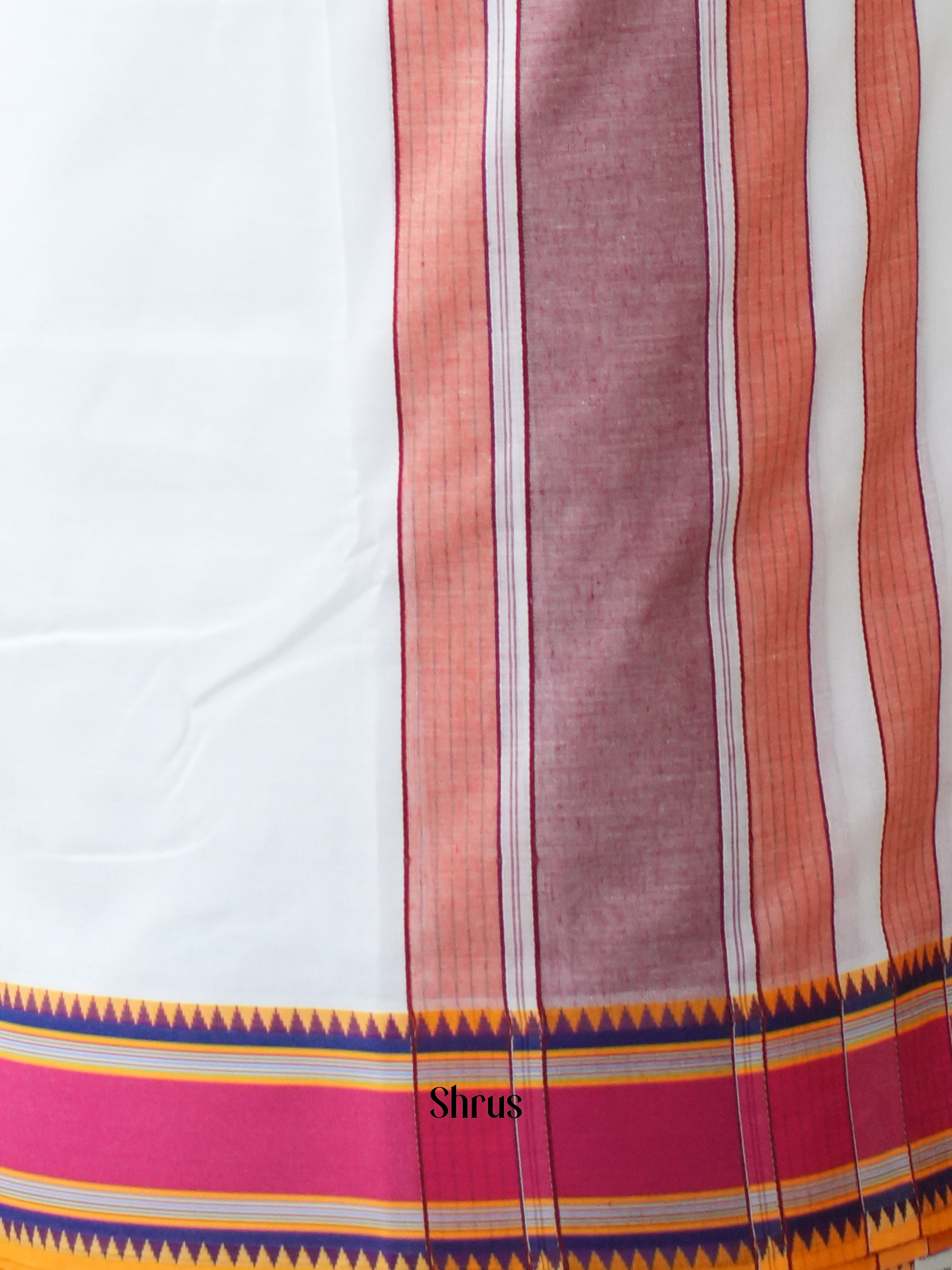 White - Dhoti - Shop on ShrusEternity.com