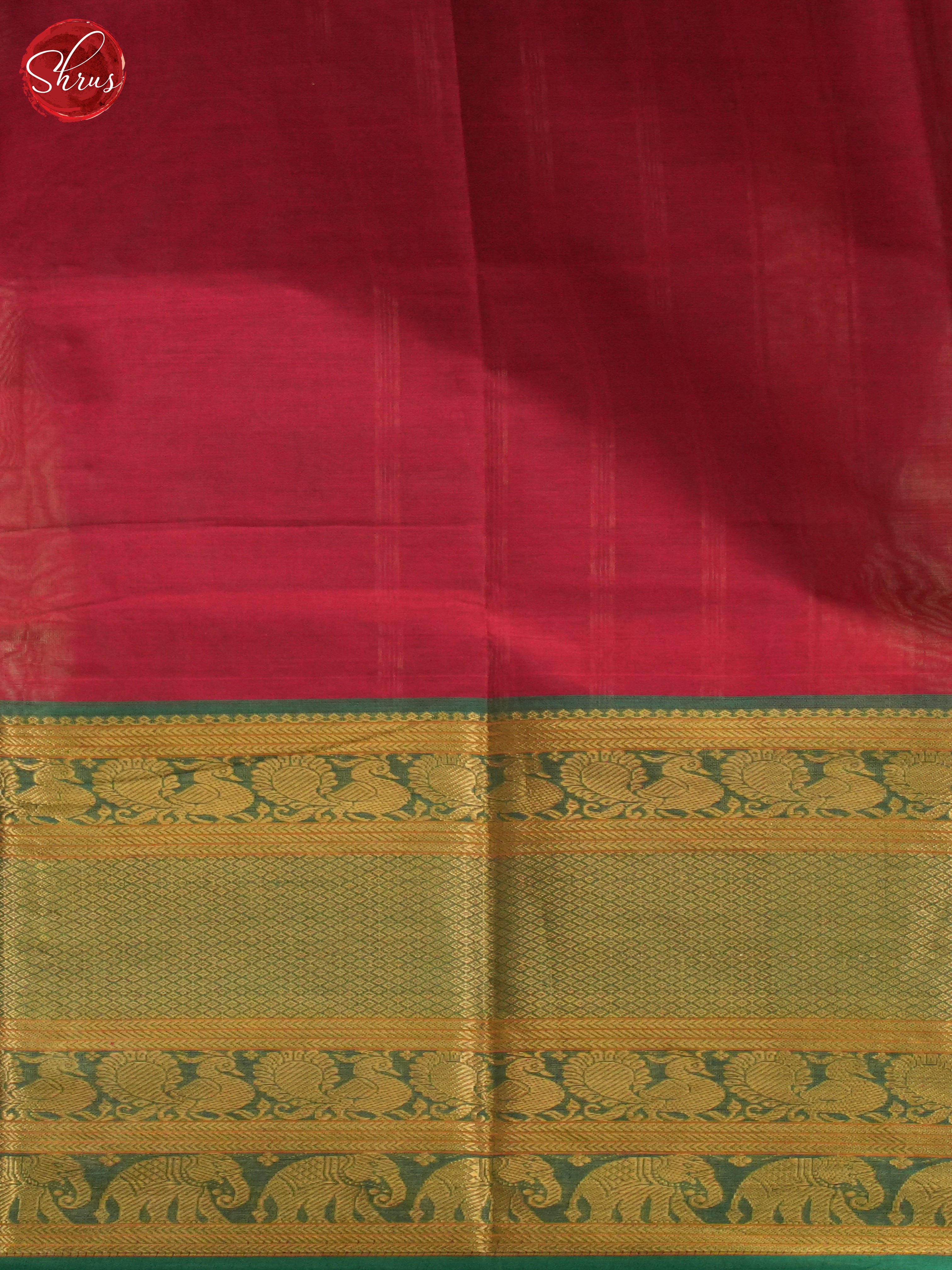 Red & Green - Narayanpet Cotton Saree - Shop on ShrusEternity.com