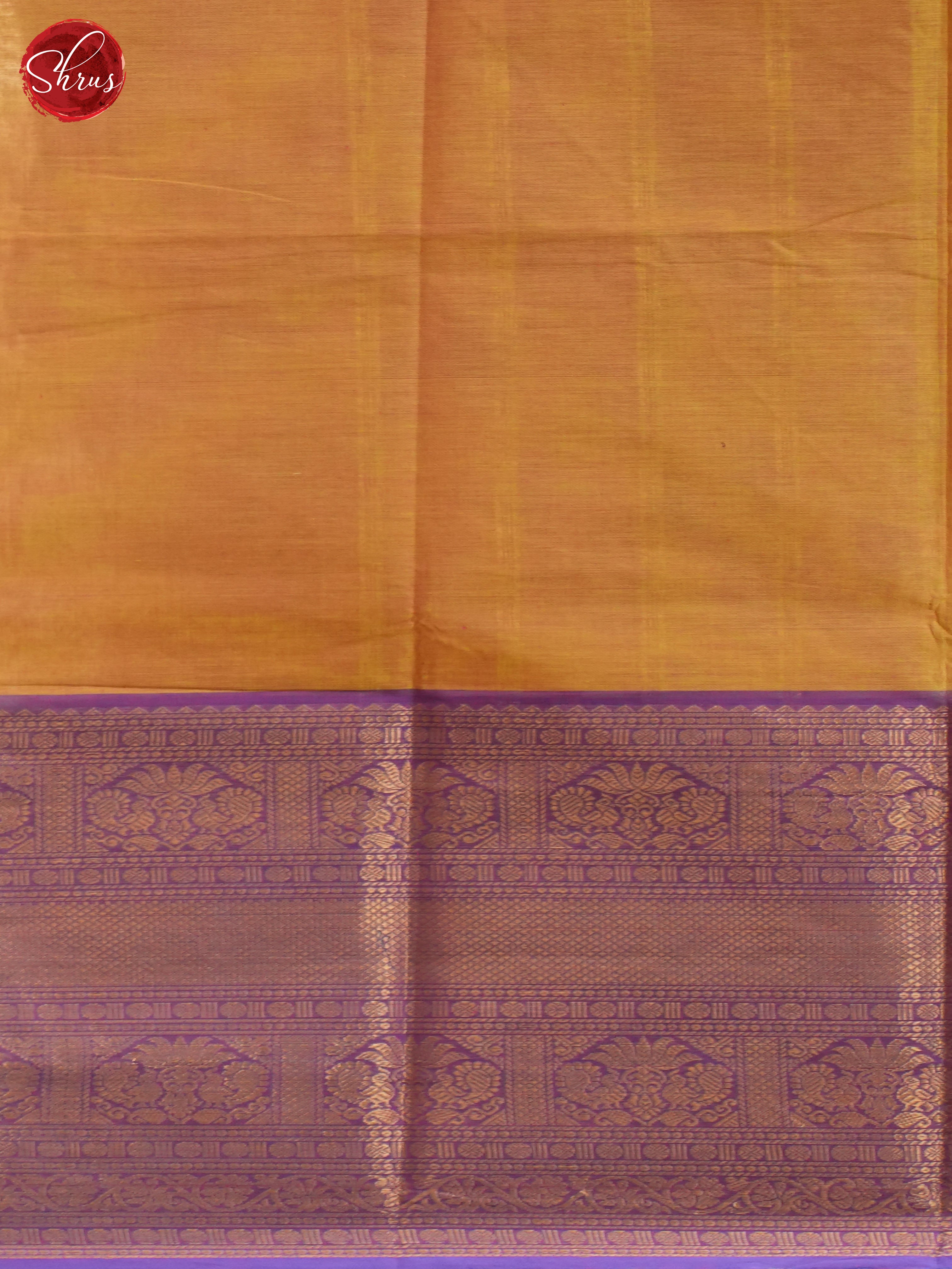 Mustard & Purple - Narayanpet Cotton Saree - Shop on ShrusEternity.com