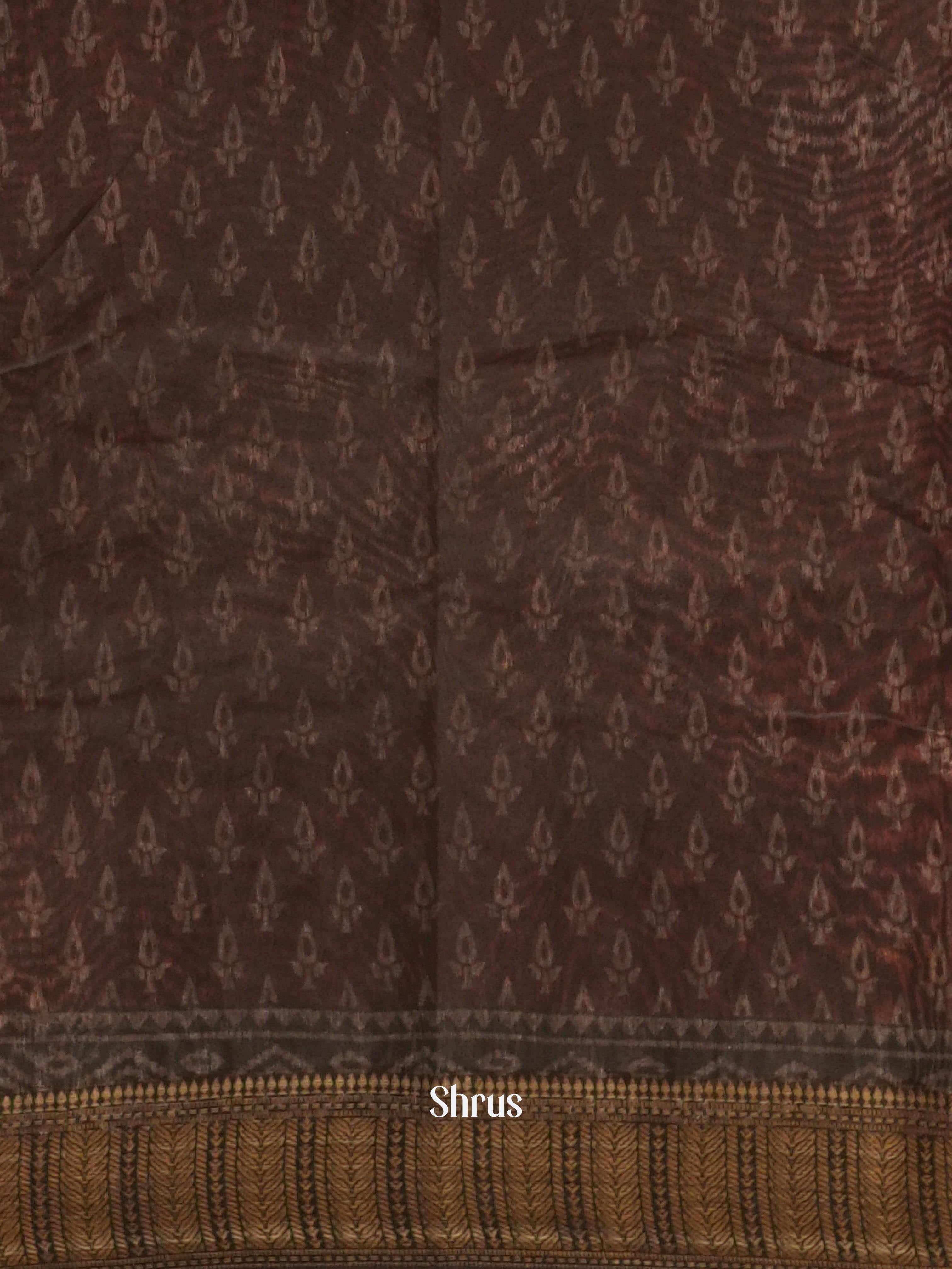 Red & Black - Art Modal Saree - Shop on ShrusEternity.com