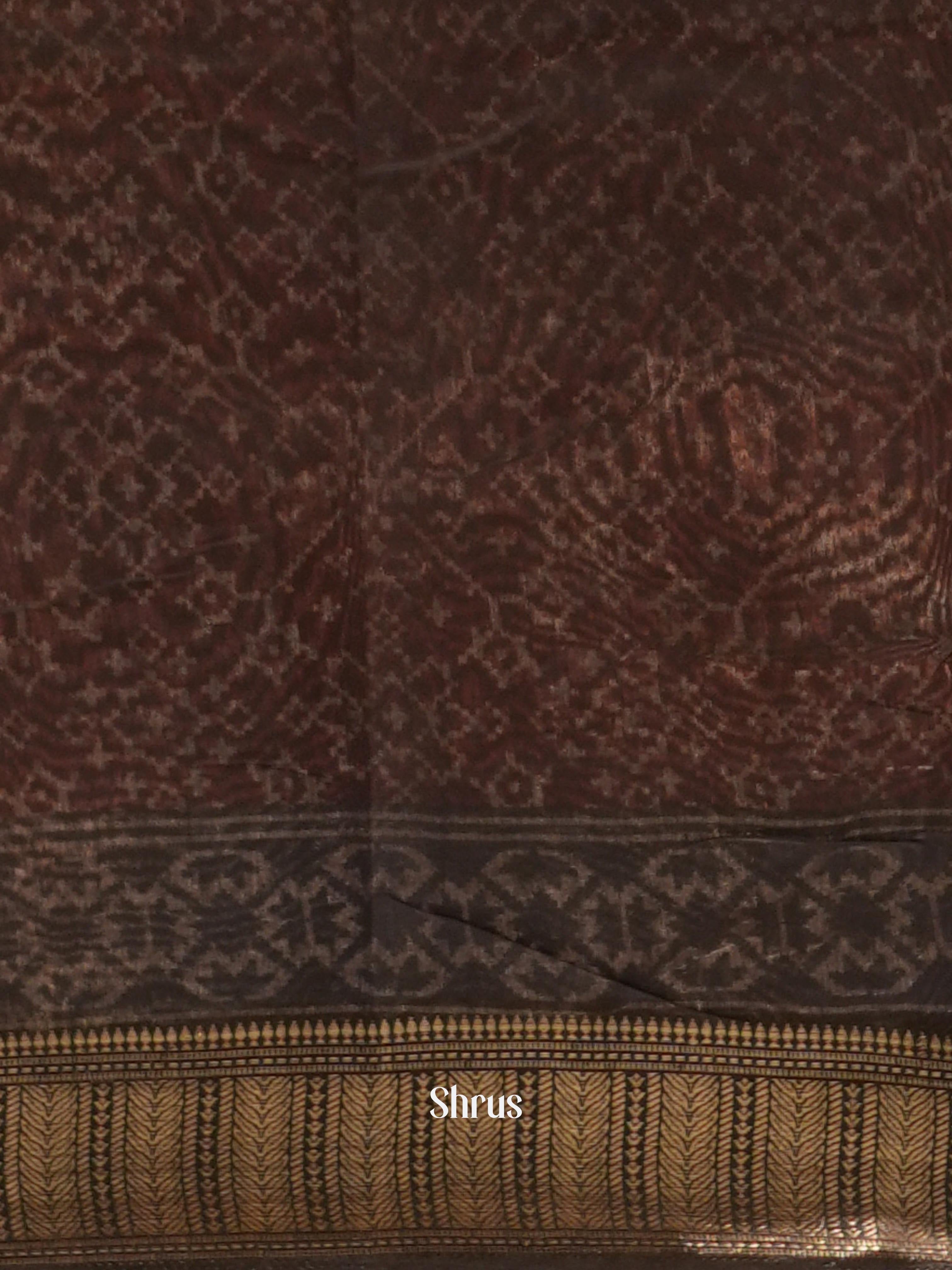 Red & Black - Art Modal Saree - Shop on ShrusEternity.com