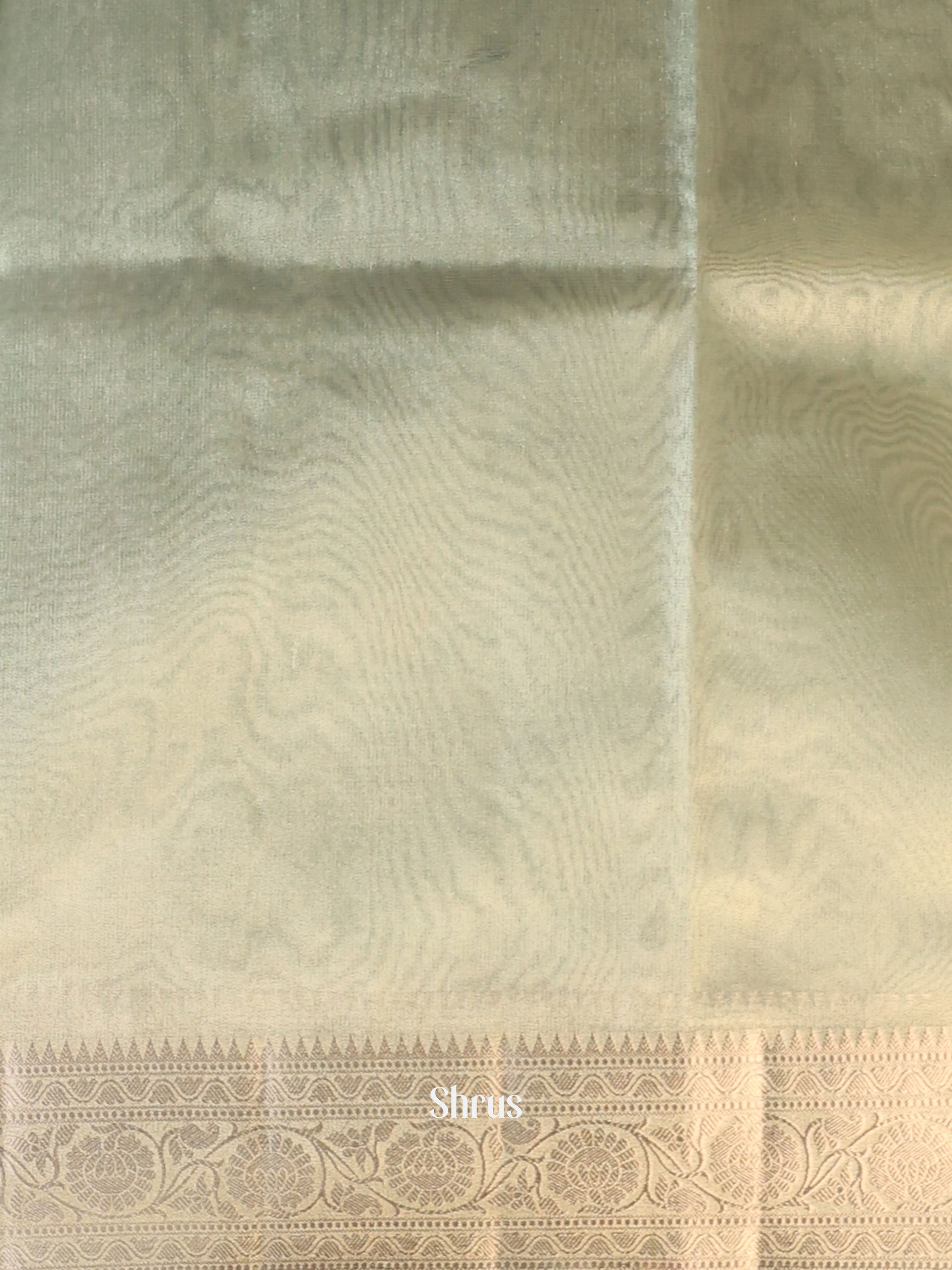 Pastel Green - Semi Tissue Saree - Shop on Shrus.com