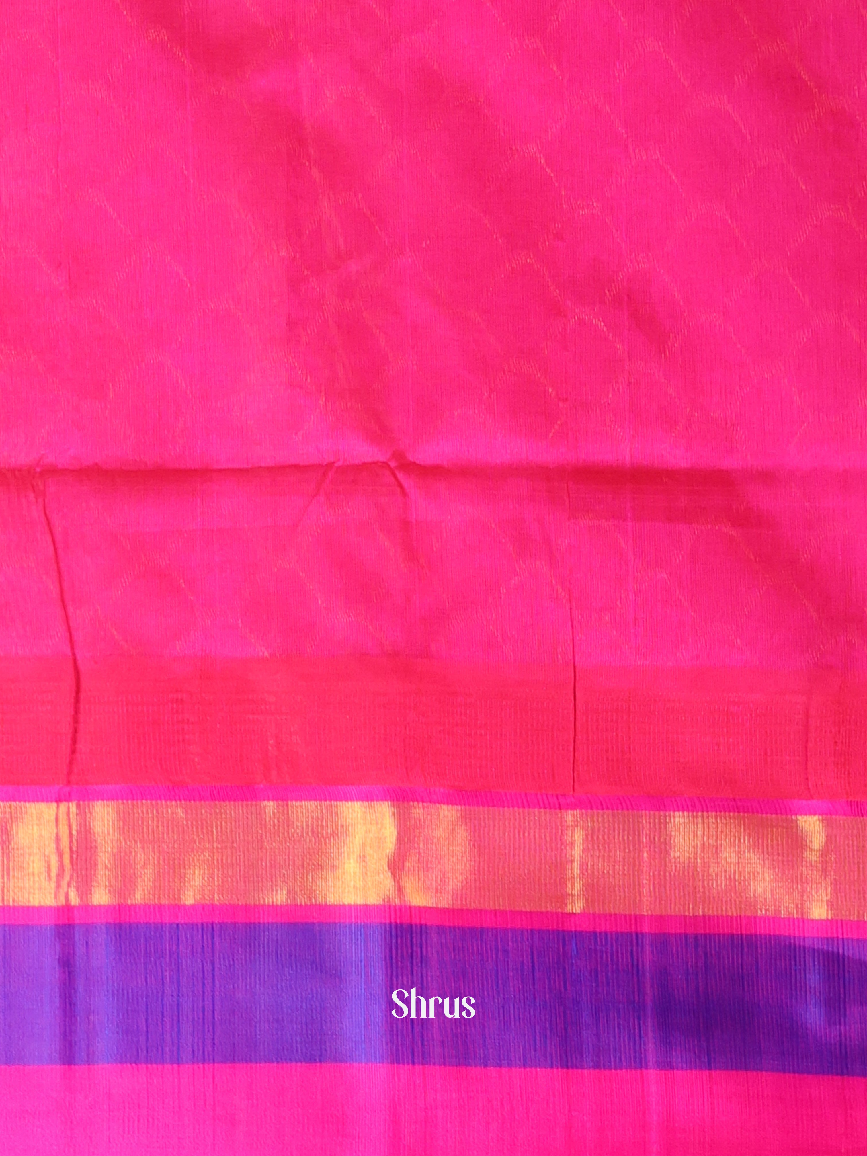 Yellow & Pink- Hindolam Saree - Shop on Shrus.com