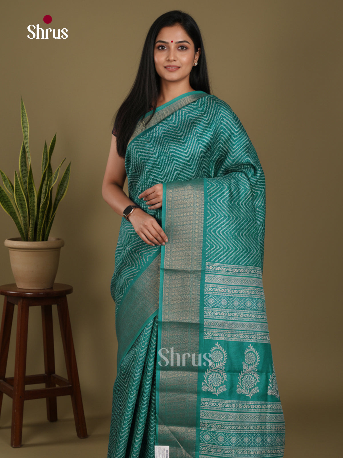 DAS07046 - Semi Crepe Saree - Shop on Shrus.com