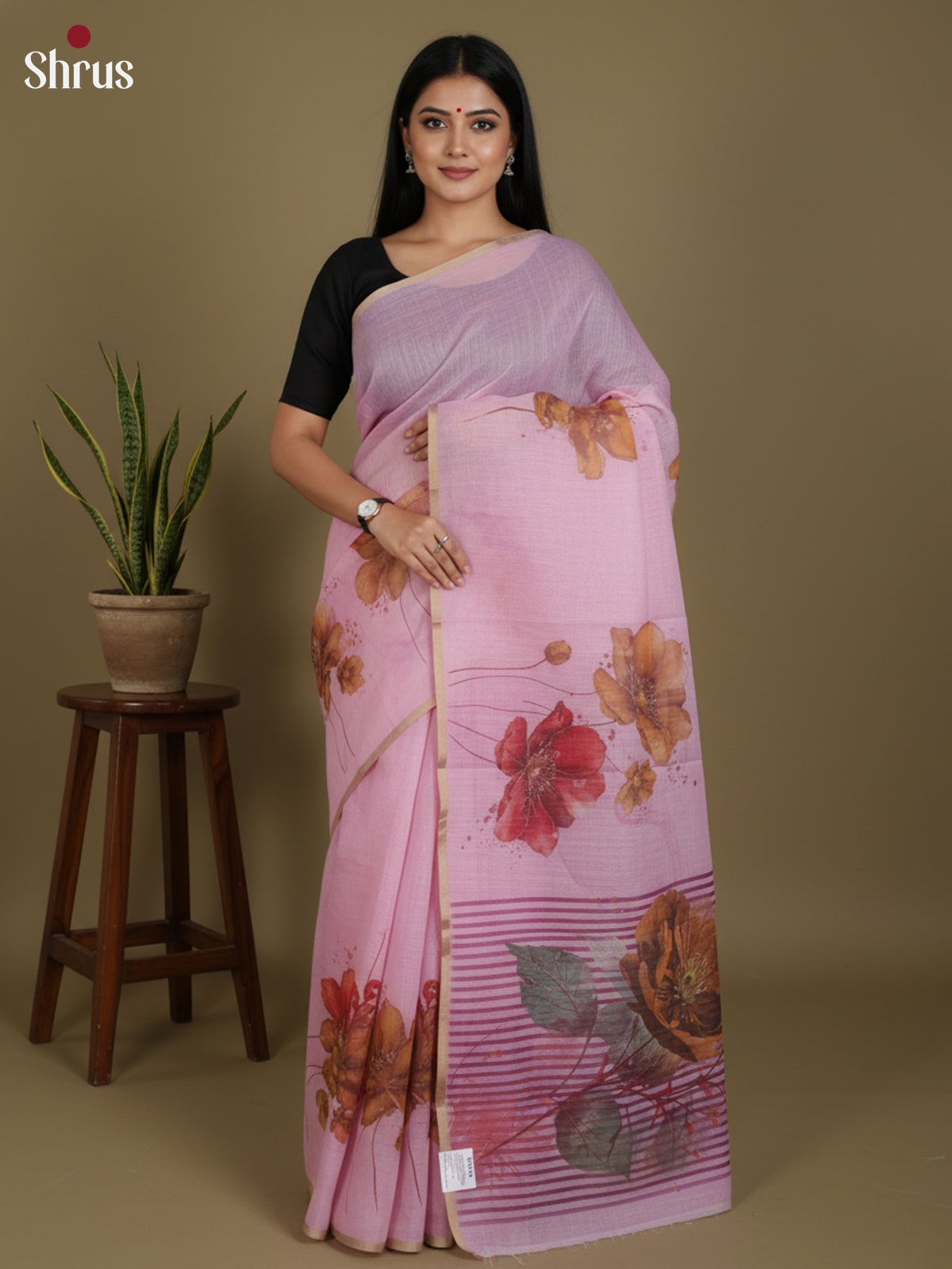DJS27150 - Linen Cotton Saree