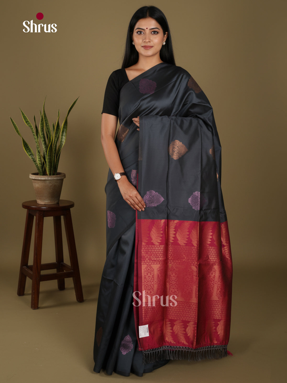 DJS28039 - Semi Softsilk Saree - Shop on Shrus.com