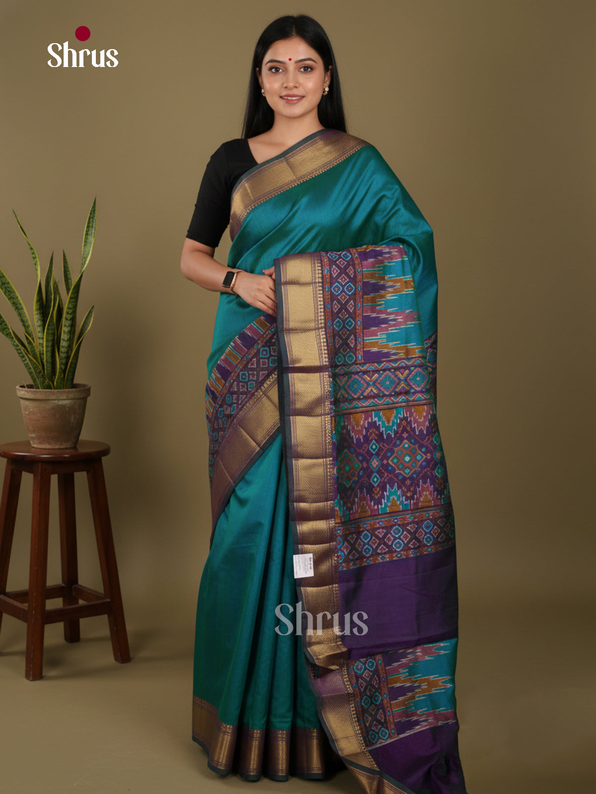DKS26199 - Semi Patola Saree - Shop on Shrus.com