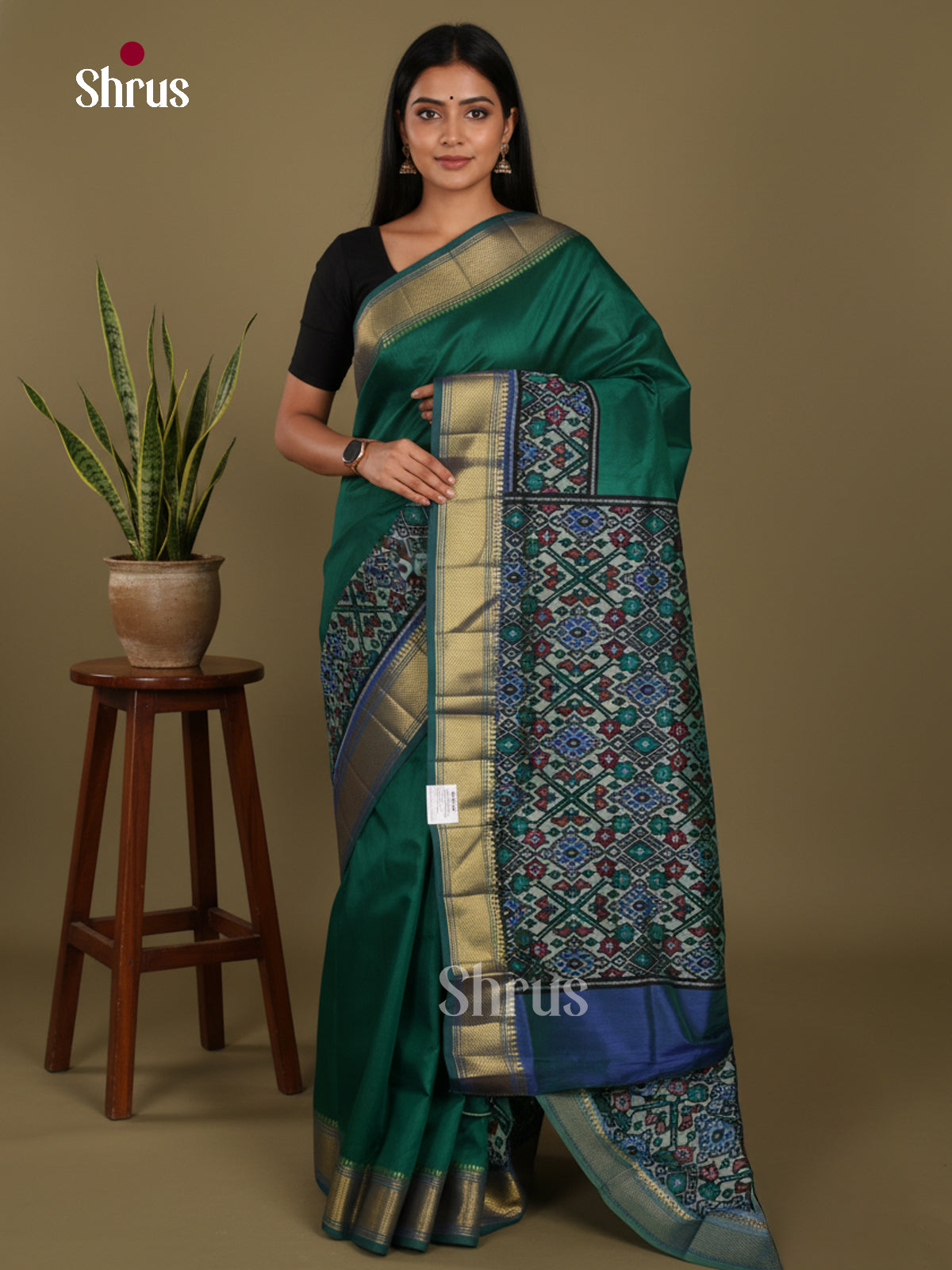DKS26210 - Semi Patola Saree - Shop on Shrus.com