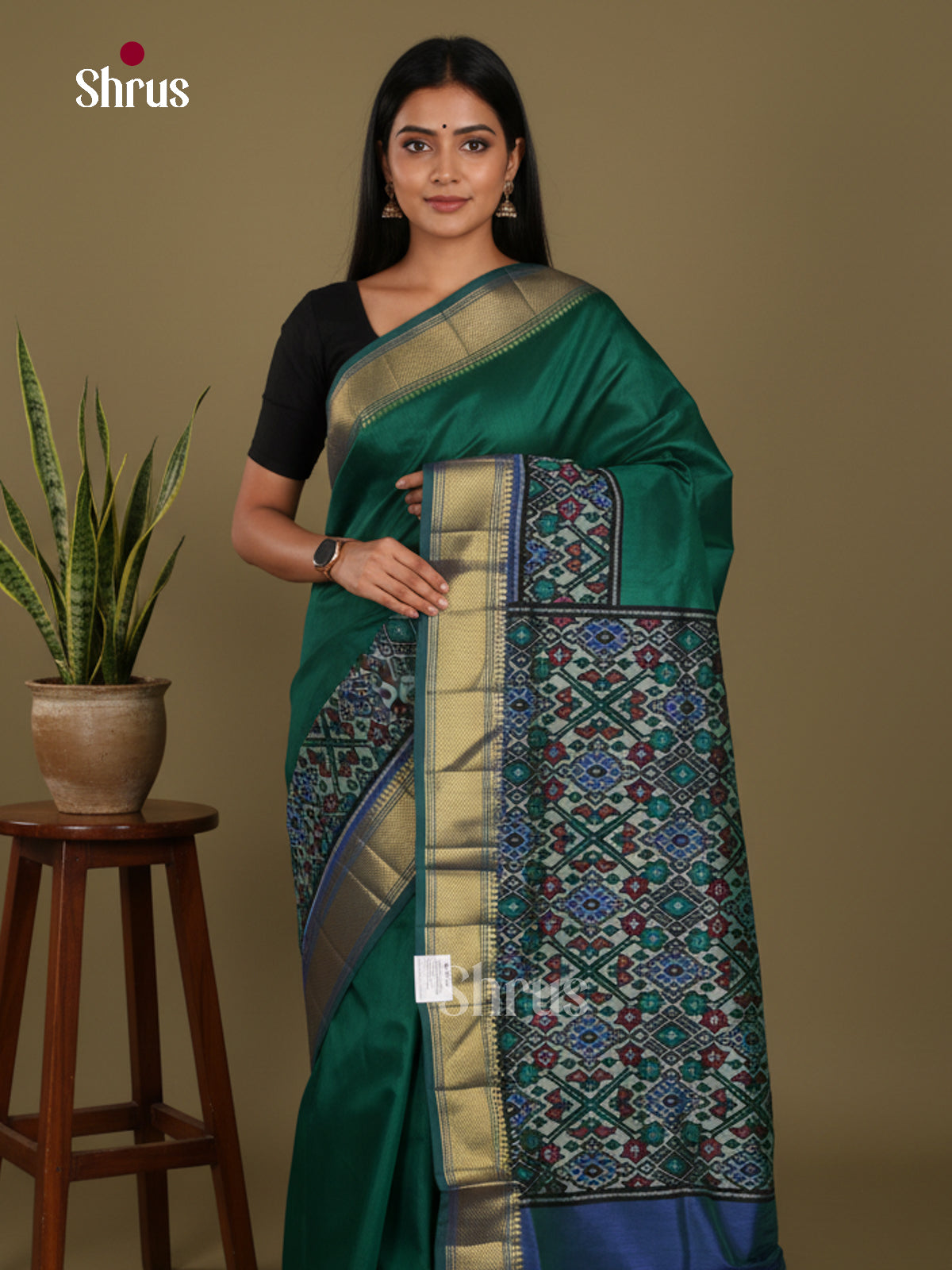 DKS26210 - Semi Patola Saree - Shop on Shrus.com