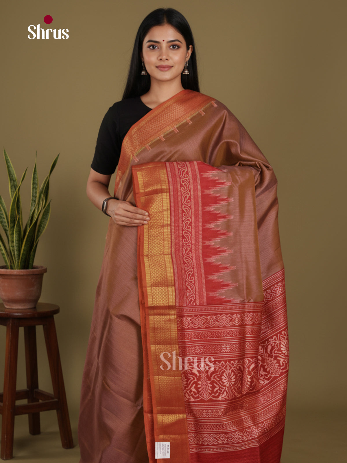DKS26228 - Semi Patola Saree