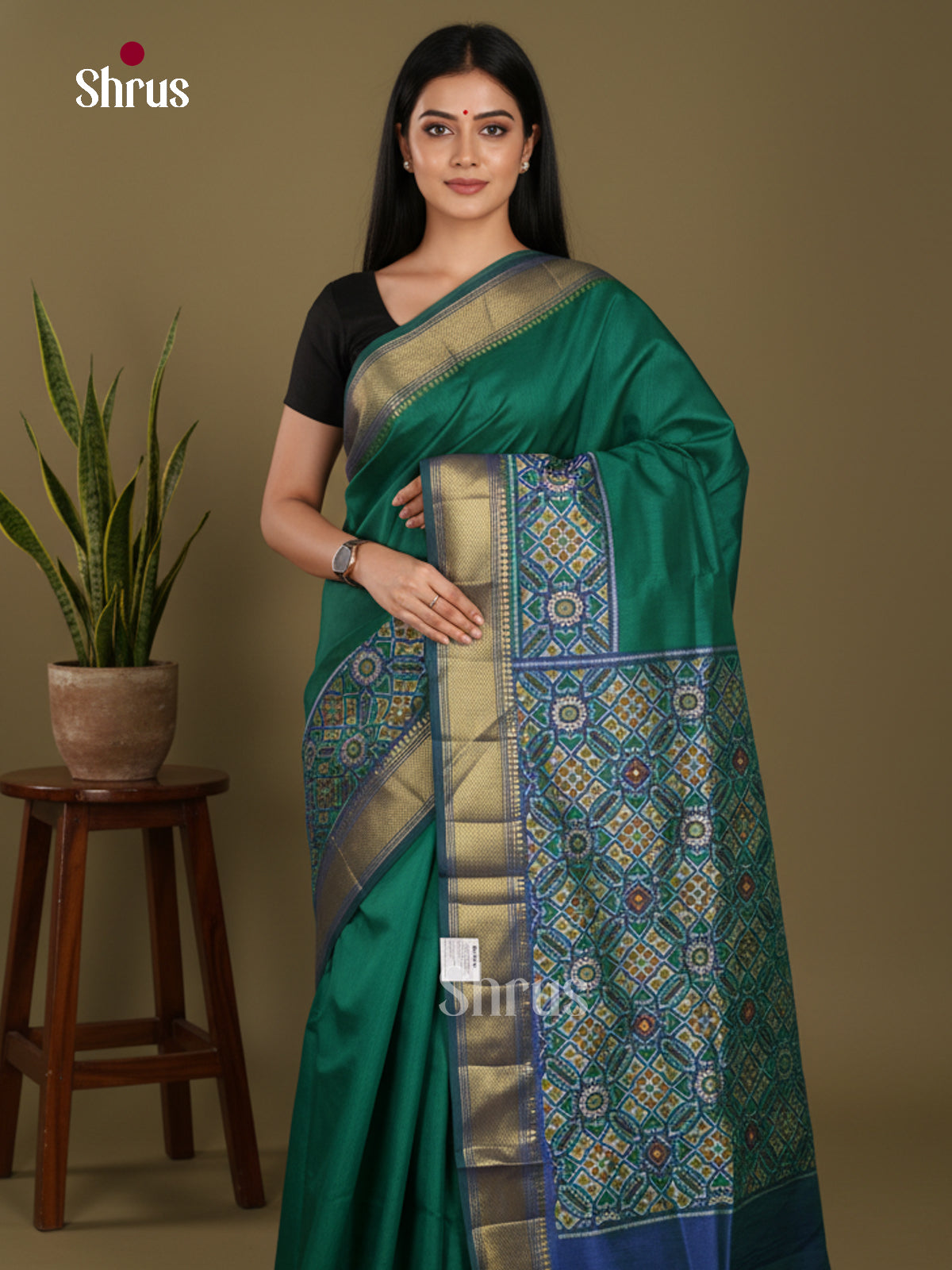 DKS26229 - Semi Patola Saree - Shop on Shrus.com