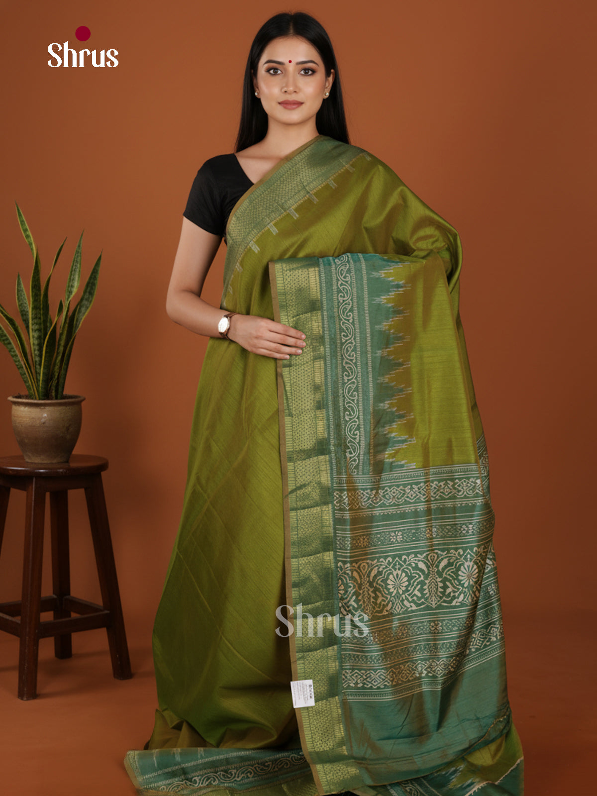 DKS26230 - Semi Patola Saree - Shop on Shrus.com