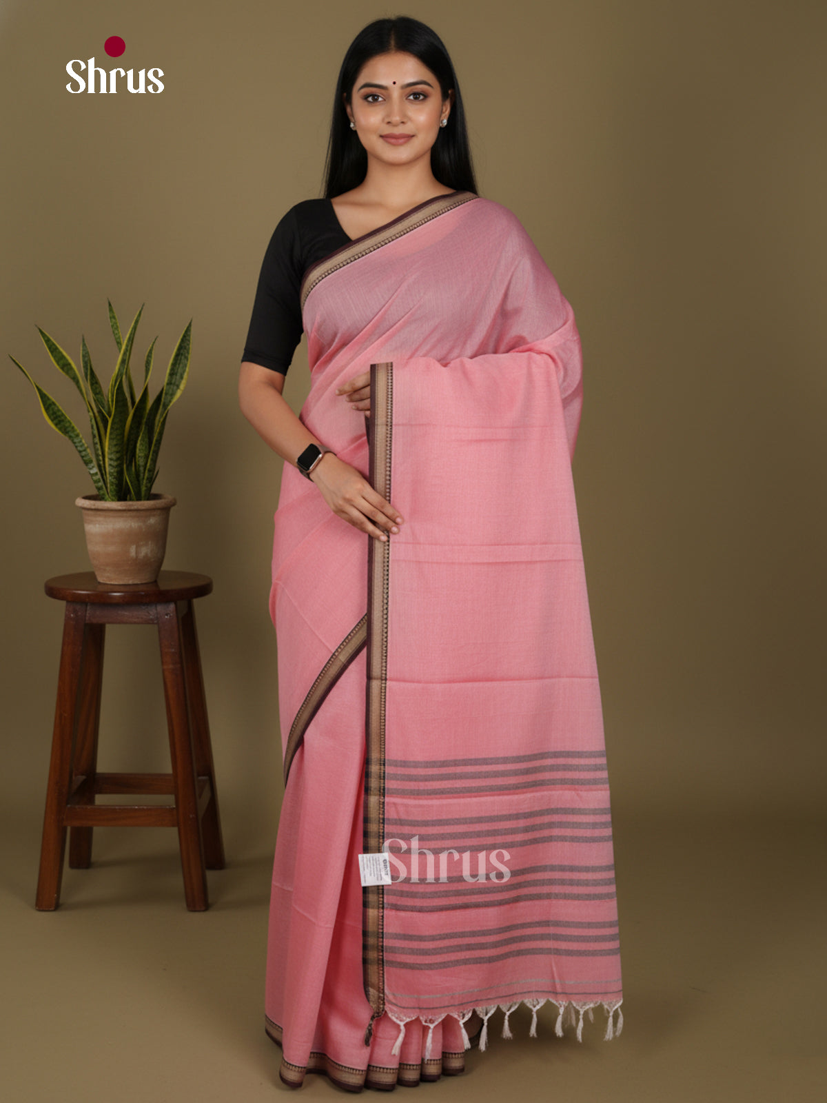 Pink - Narayanpet Cotton Saree