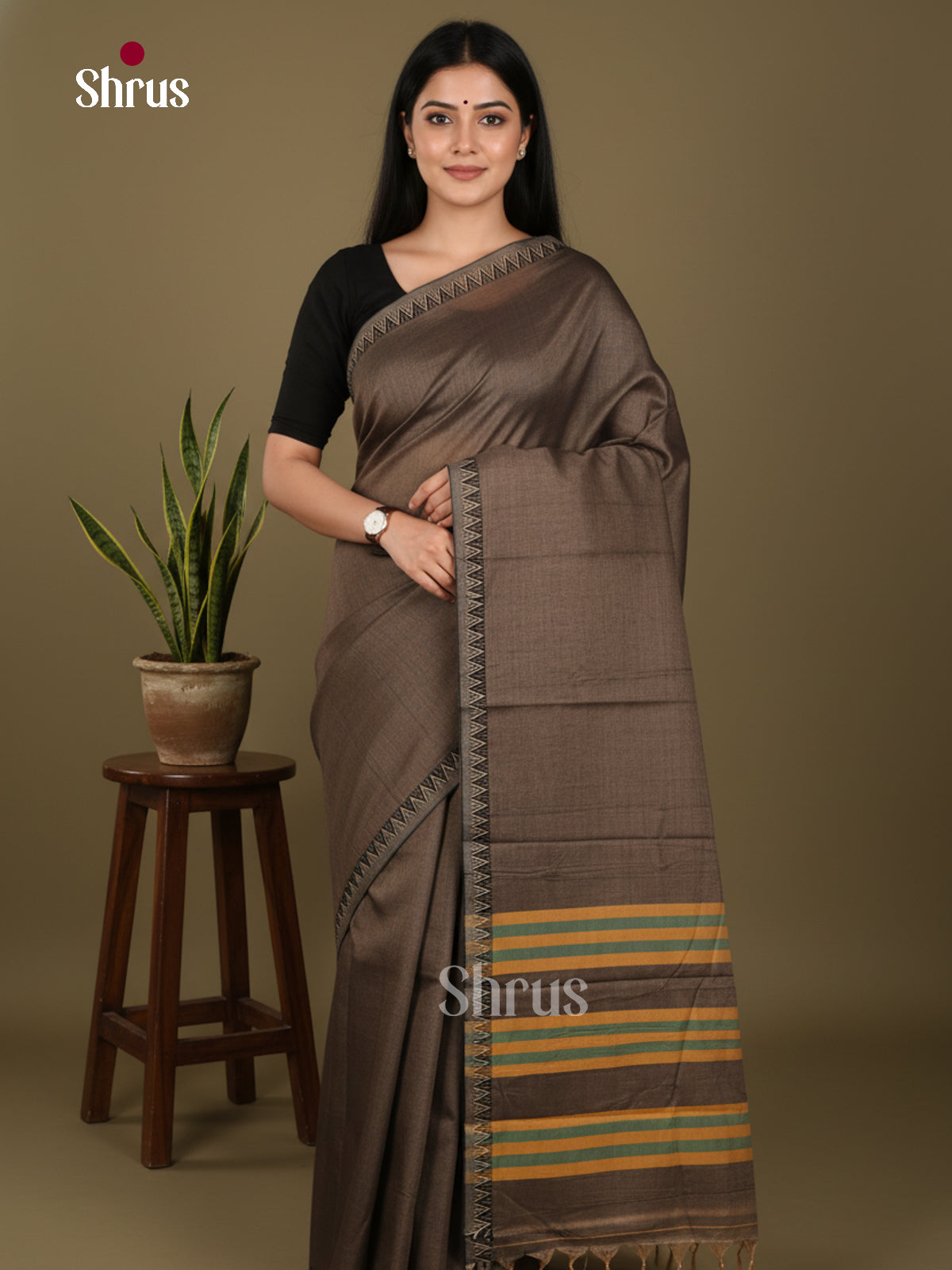 Grey- Narayanpet Cotton Saree