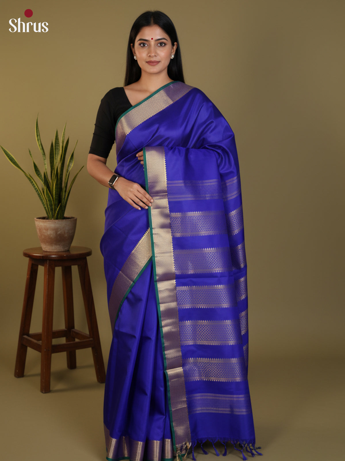 DLS30366 - Kanchipuram silk 9Yards Saree