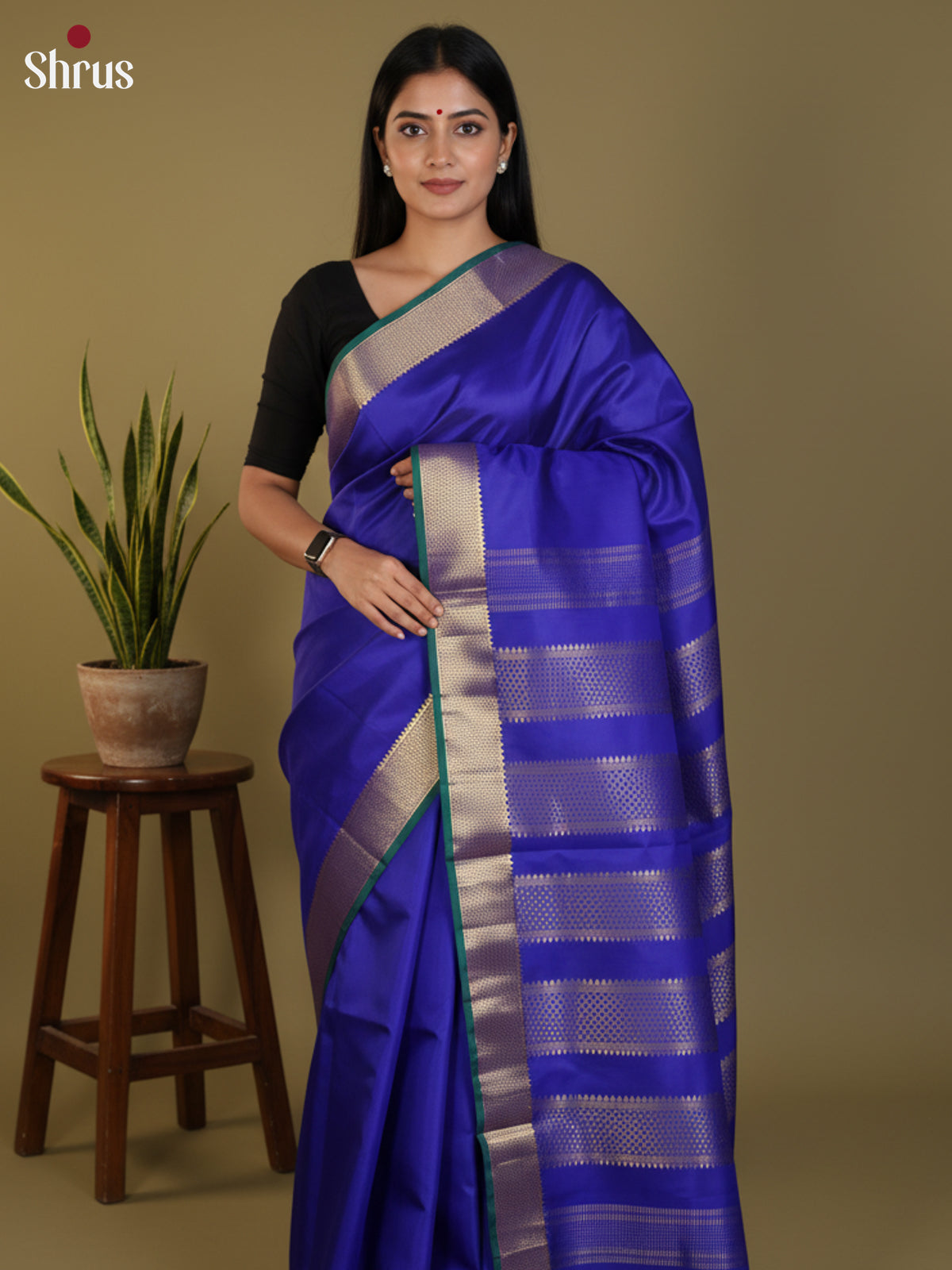 DLS30366 - Kanchipuram silk 9Yards Saree