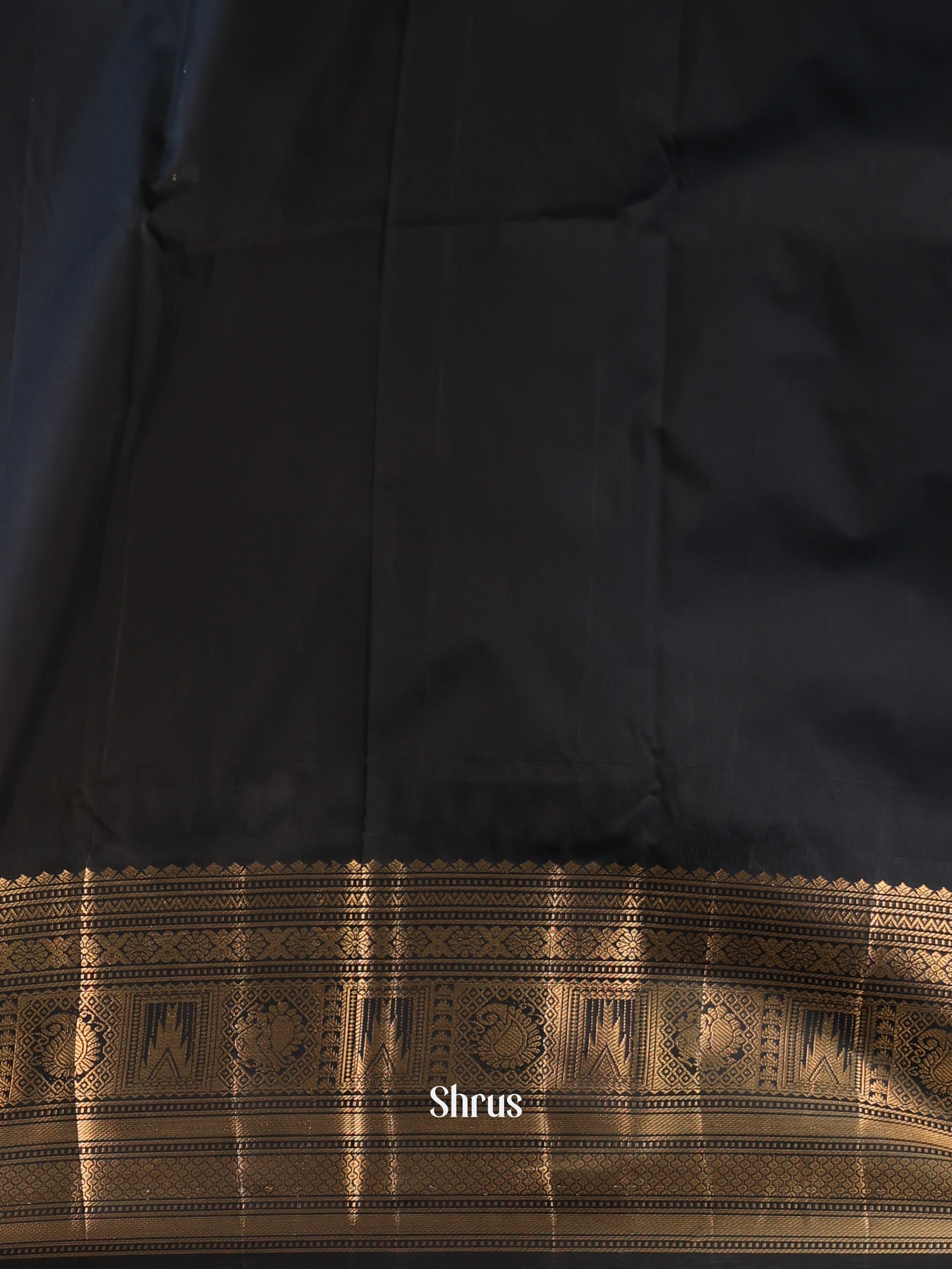 Teal Blue - Gadwal Halfpure Saree - Shop on Shrus.com