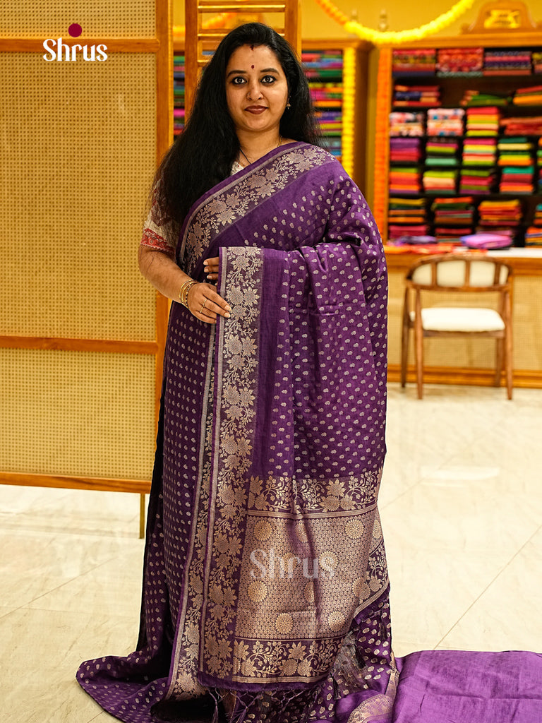 Jute Banaras Saree - EJ24315
