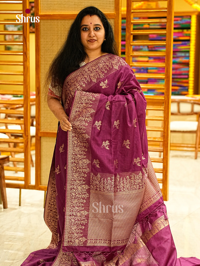 Jute Banaras Saree - EJ24321