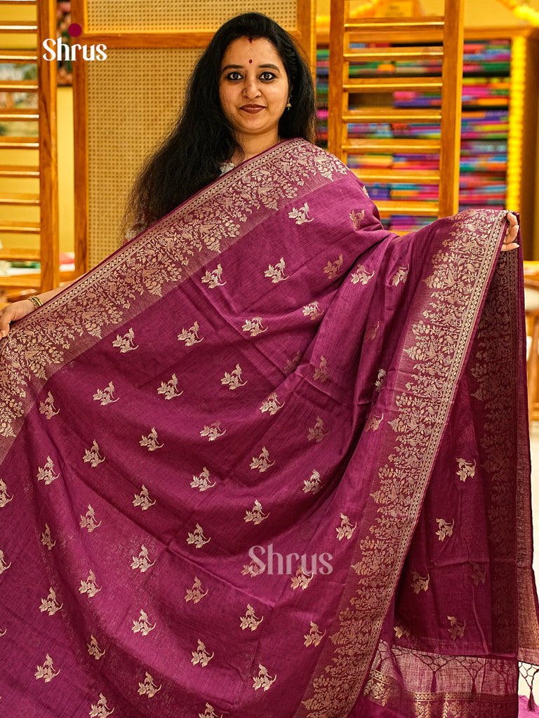 Jute Banaras Saree - EJ24321