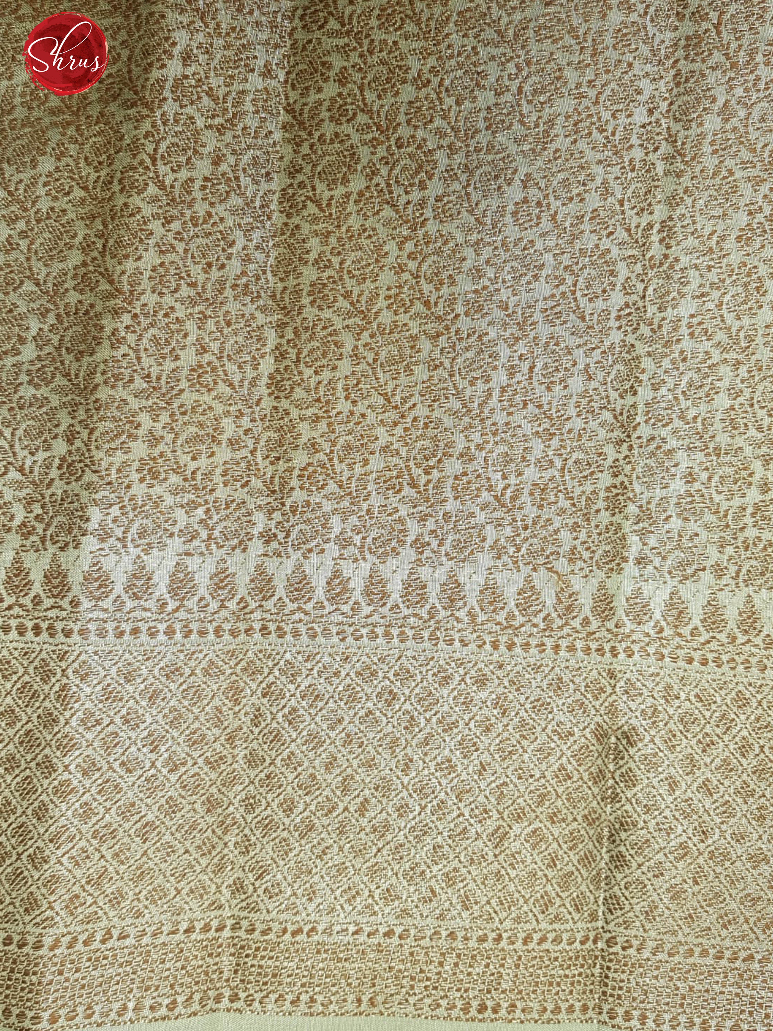 Green & Beige - Tussar with zari woven floral motifs on he body & Contrast Zari border - Shop on ShrusEternity.com